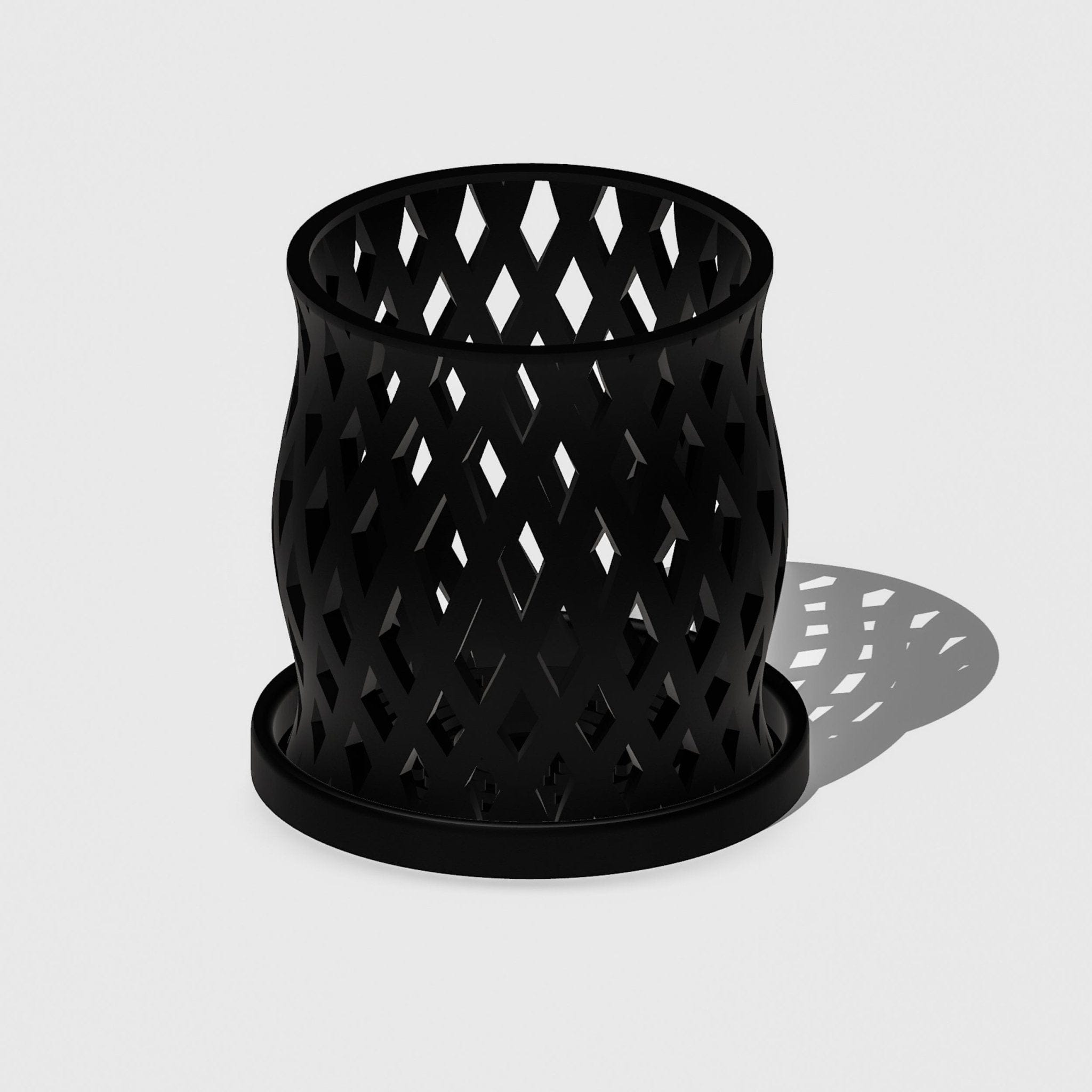 Rosebud HomeGoods Pots & Planters Black / 4 inch / Without Drip Tray Capricious Orchid Planter Pot