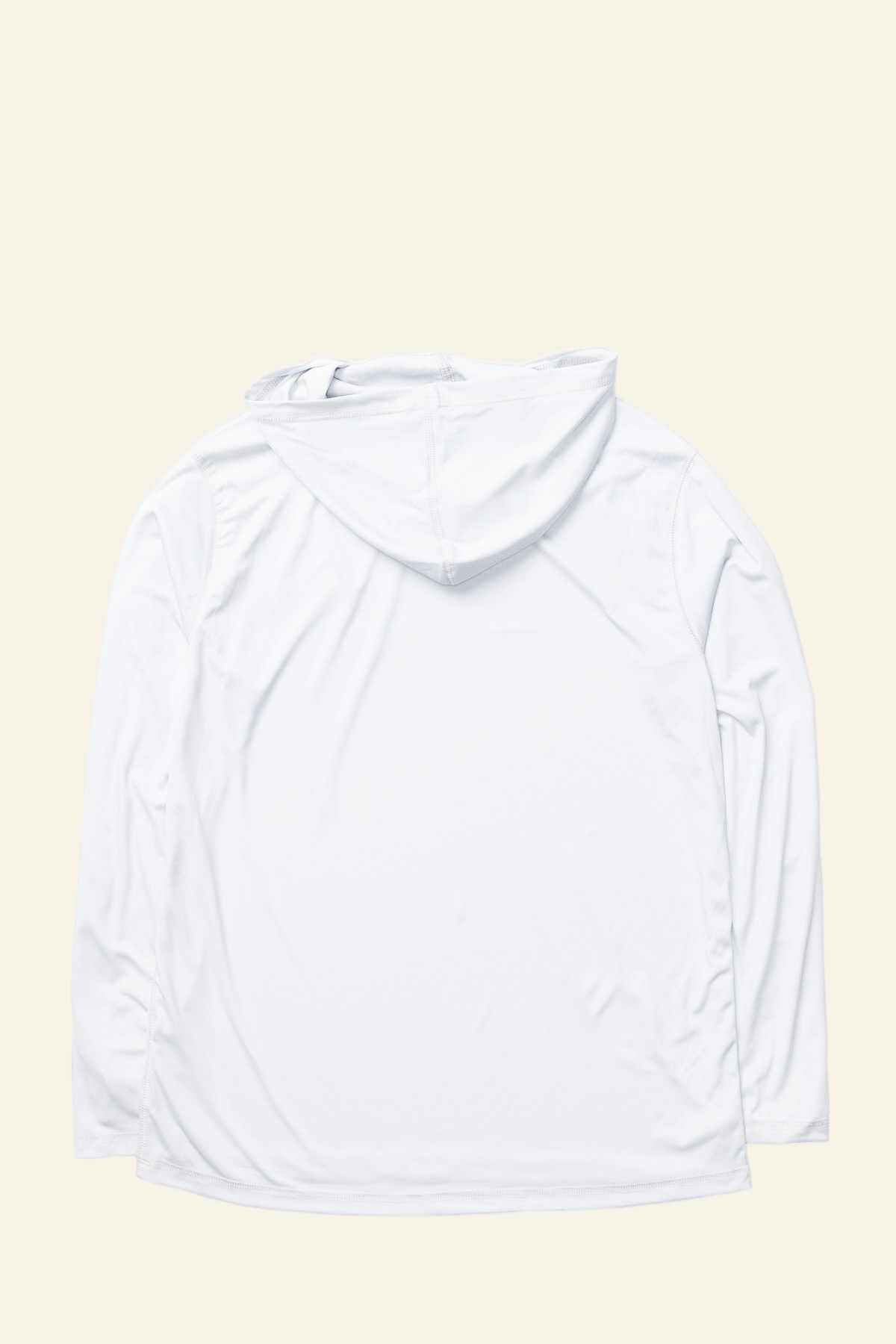 White hoodie on a white background