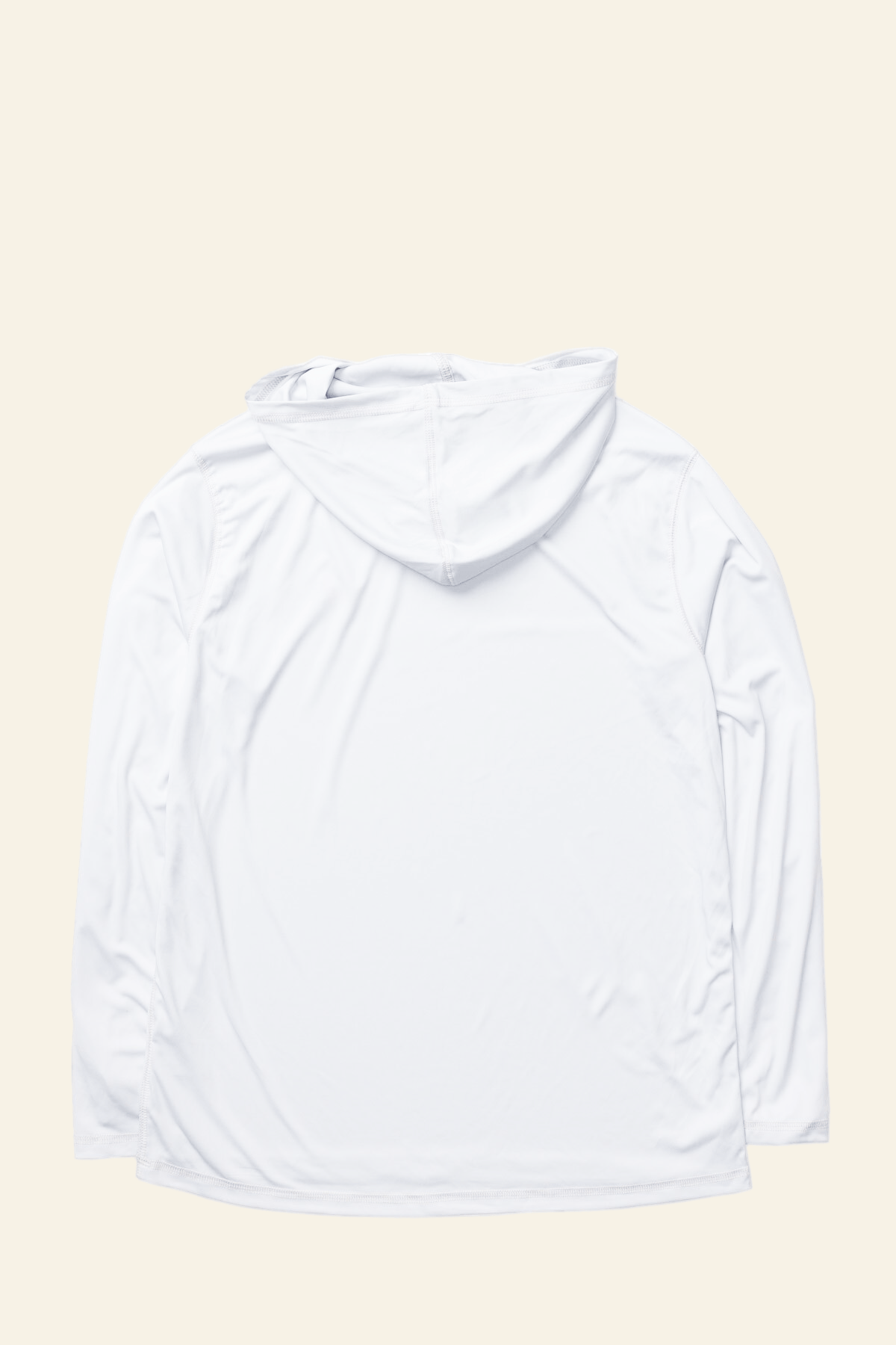 White hoodie on a white background