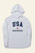 Unisex UV Protection USA Long Sleeve Hoodie - My American Goods