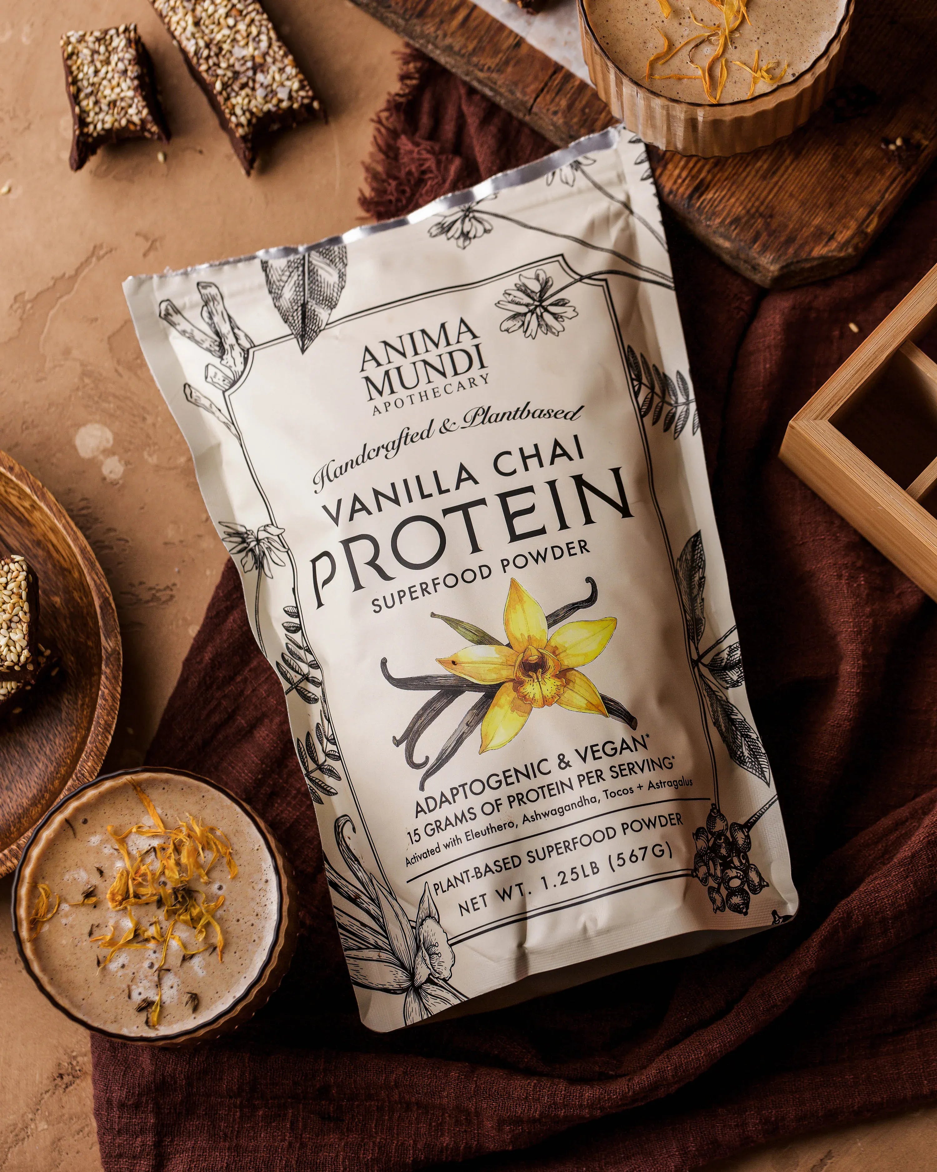 Anima Mundi Protein VANILLA CHAI PROTEIN | Adaptogenic Superfood Powder