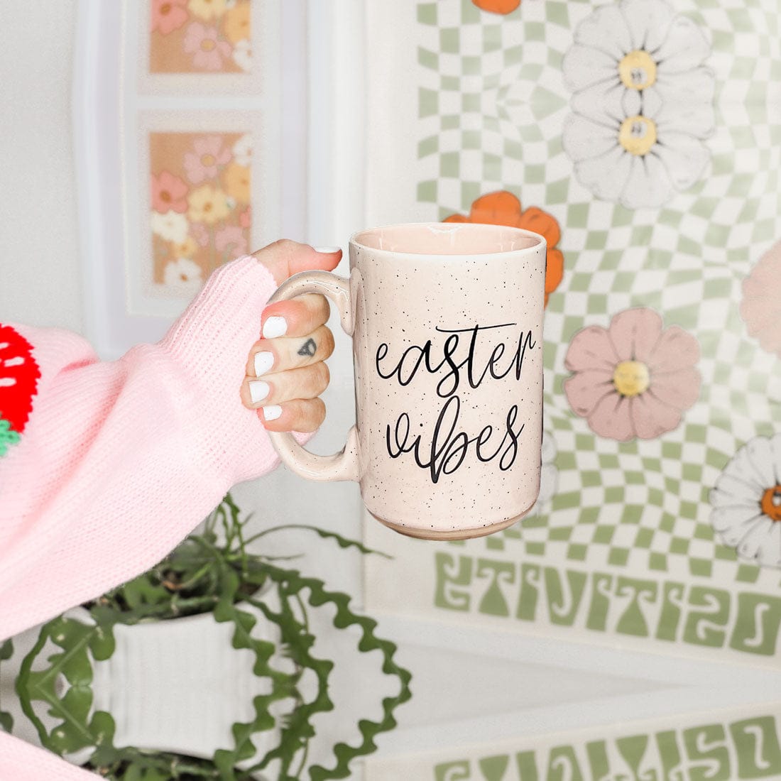 Gia Roma Coffee Mug, Easter Vibes Mug | Spring Coffee Mug 16oz