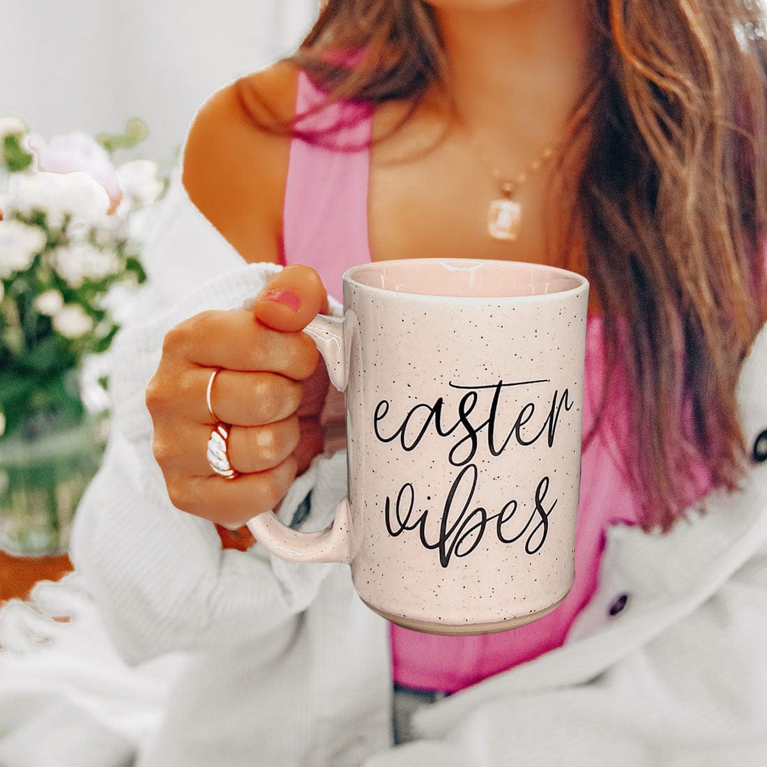 Gia Roma Coffee Mug, Easter Vibes Mug | Spring Coffee Mug 16oz