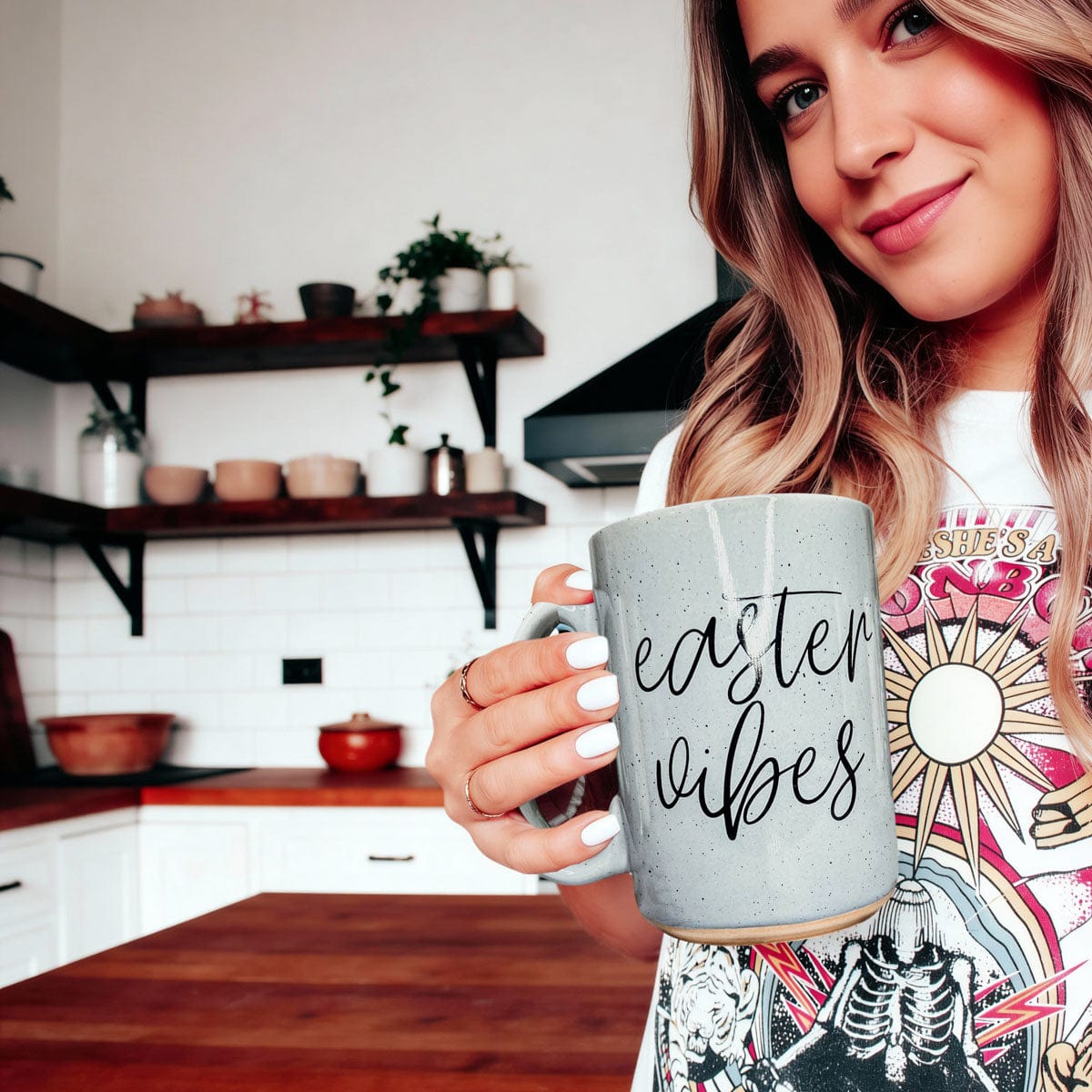 Gia Roma Coffee Mug, Easter Vibes Mug | Spring Coffee Mug 16oz