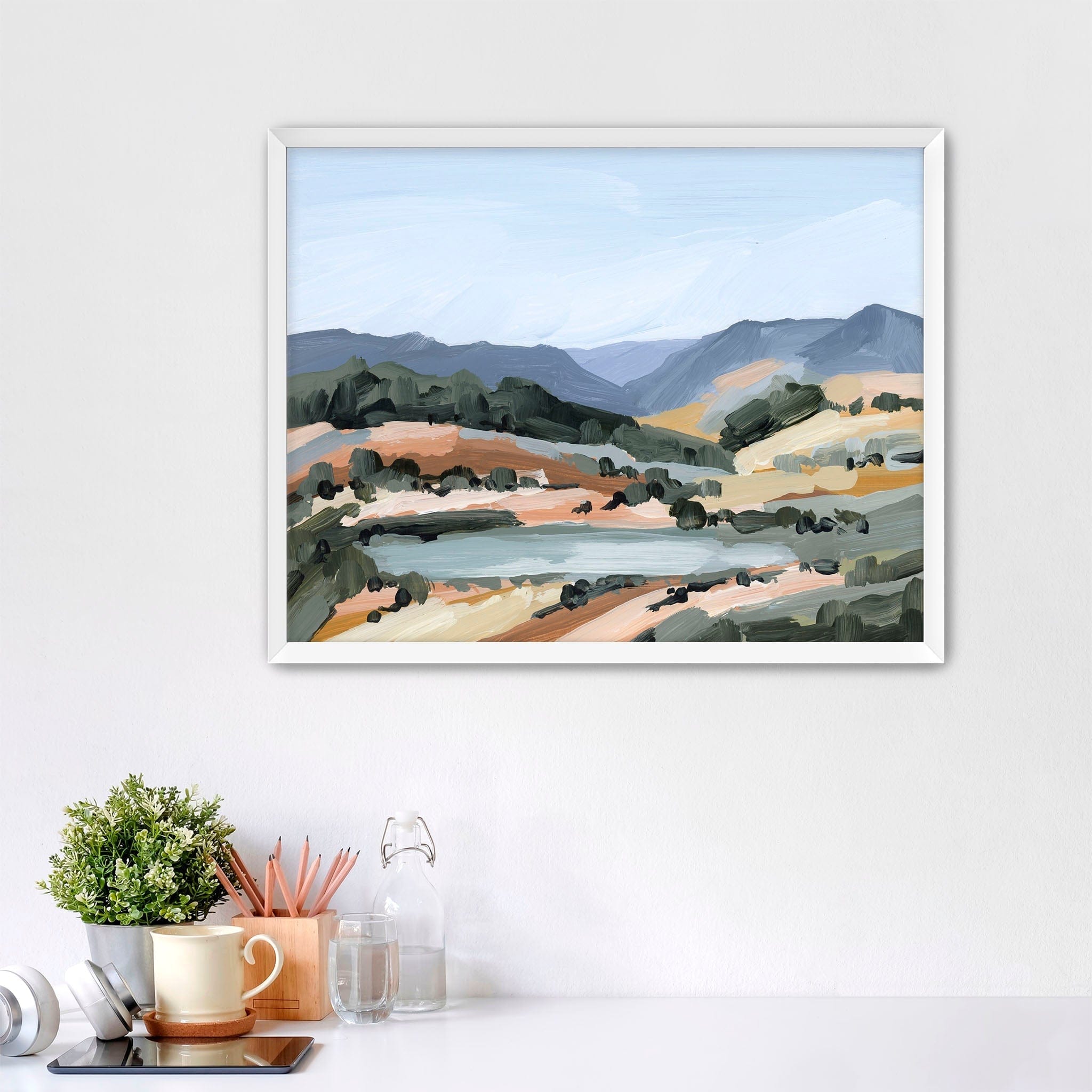 Katie Garrison Art Print Paper Print / 5x7 in / White Frame "View from Here" Art Print