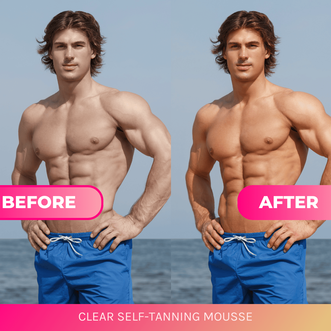 BeetTan Tanning Mousse Man Tan Clear Self Tanning Mousse