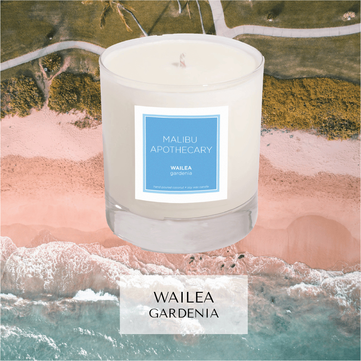 Malibu Apothecary Clear Gloss Wailea Clear Gloss x Blue Candle
