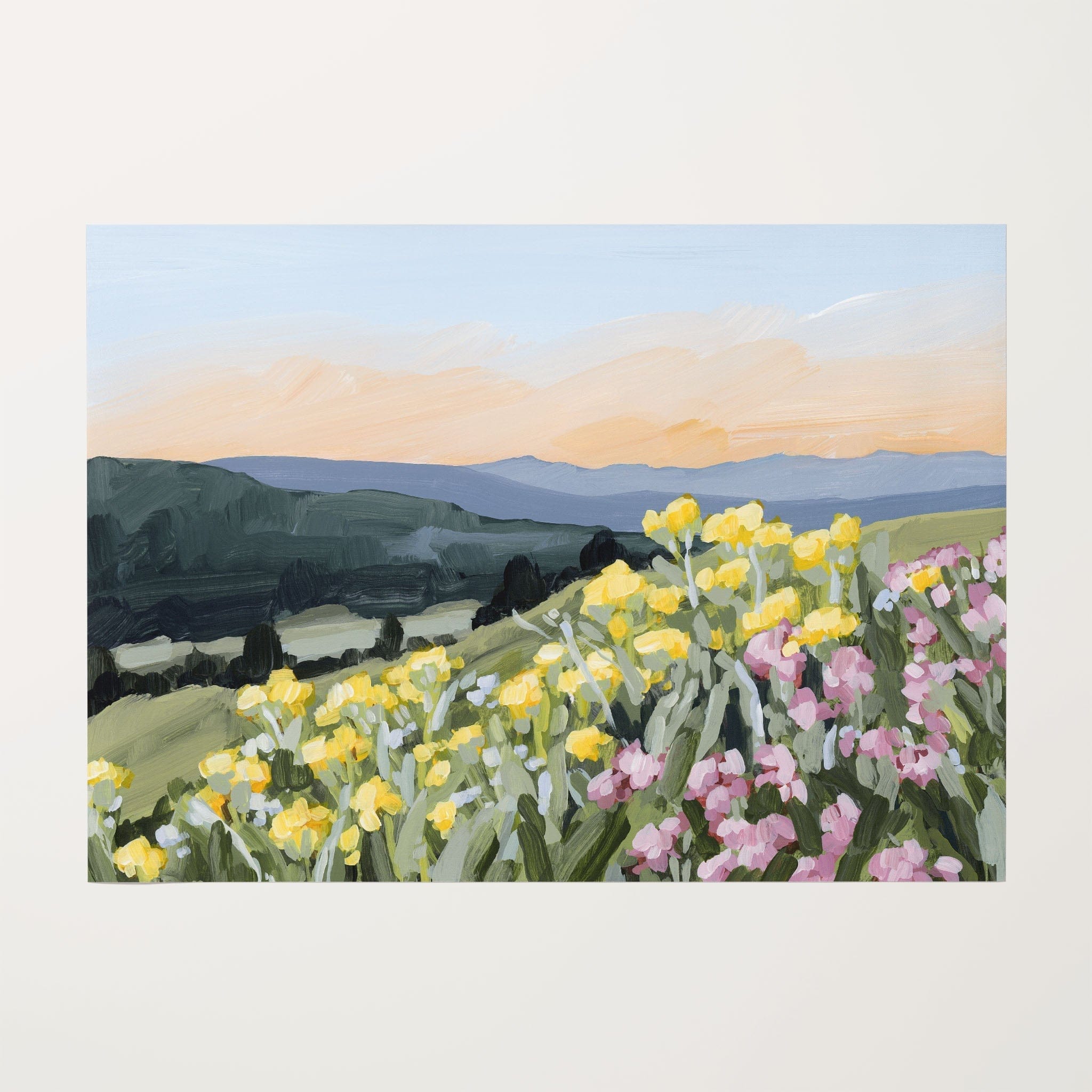 Katie Garrison Art Print Rolled Canvas / 8x10 in / No Frame "Wasatch Wildflowers" Art Print