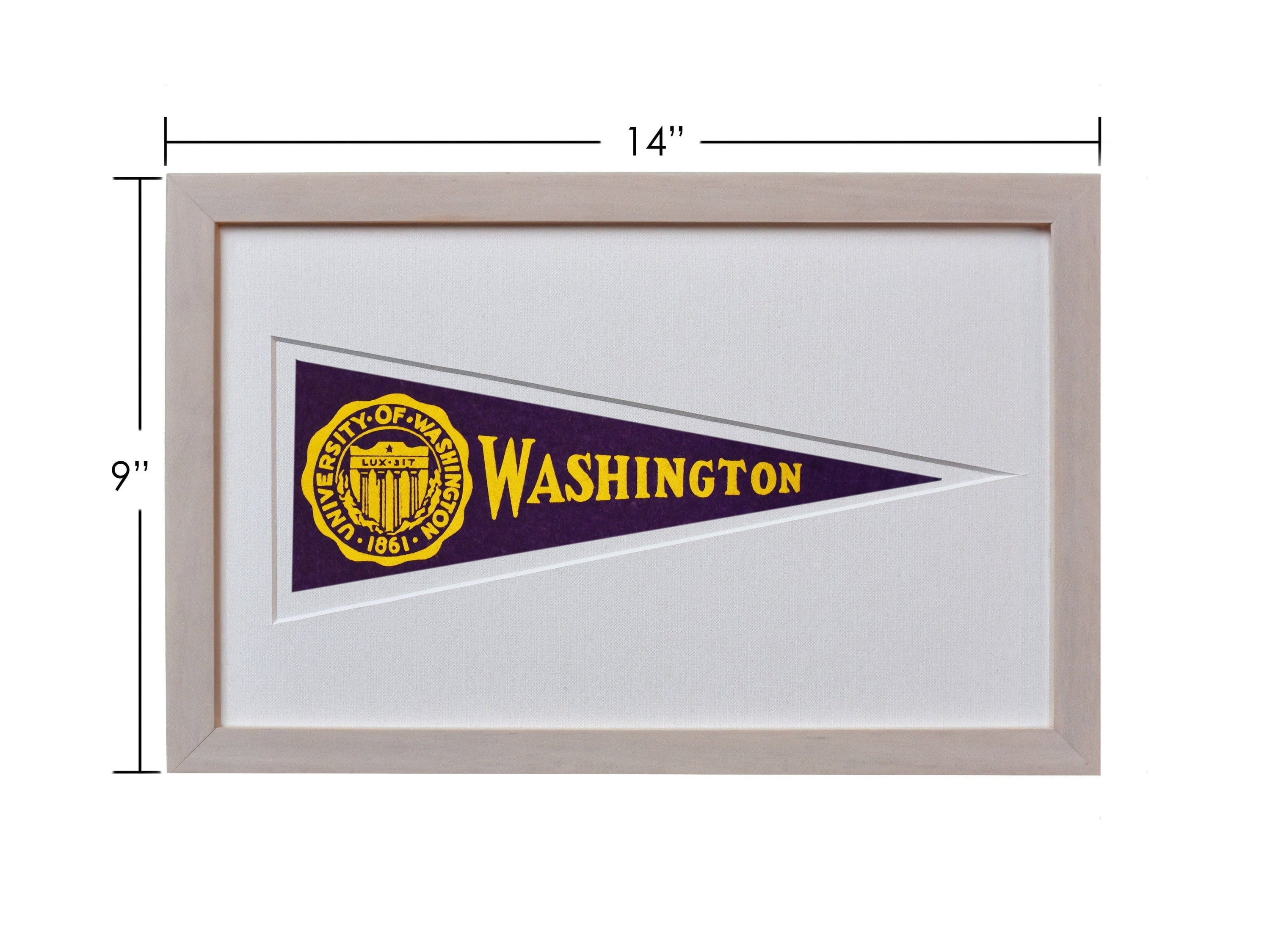Americana Memories Vintage University of Washington Hormel Pennant
