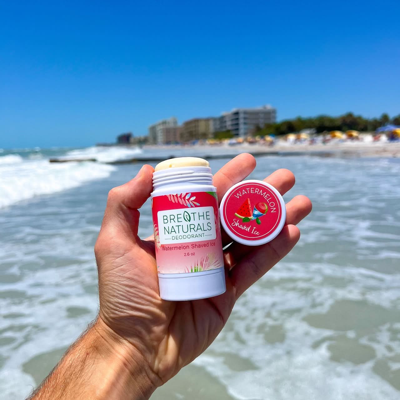 Breathe Naturals Deodorant Watermelon Shaved Ice Deodorant