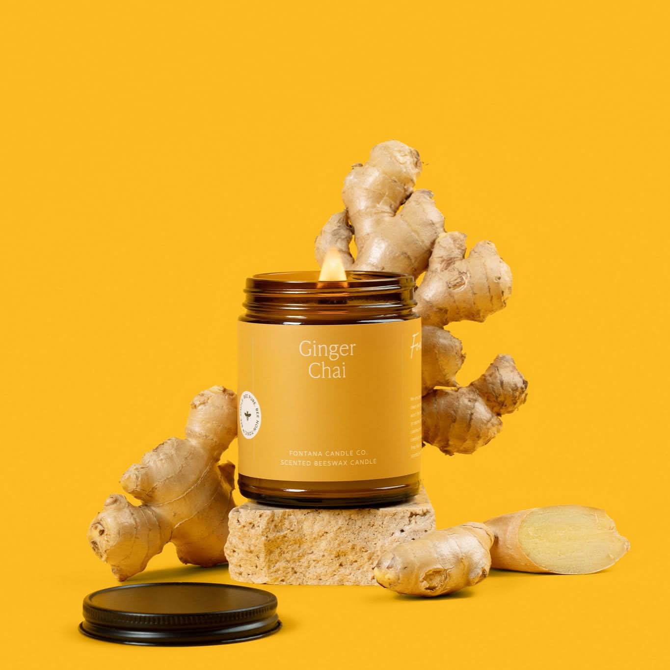 Fontana Candle Co Candles Ginger Chai Jar Candle