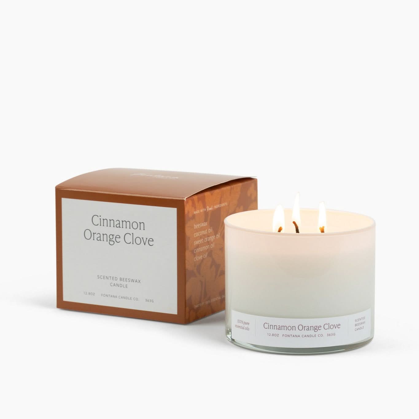 Fontana Candle Co Candles Cinnamon Orange Clove 3-Wick Candle