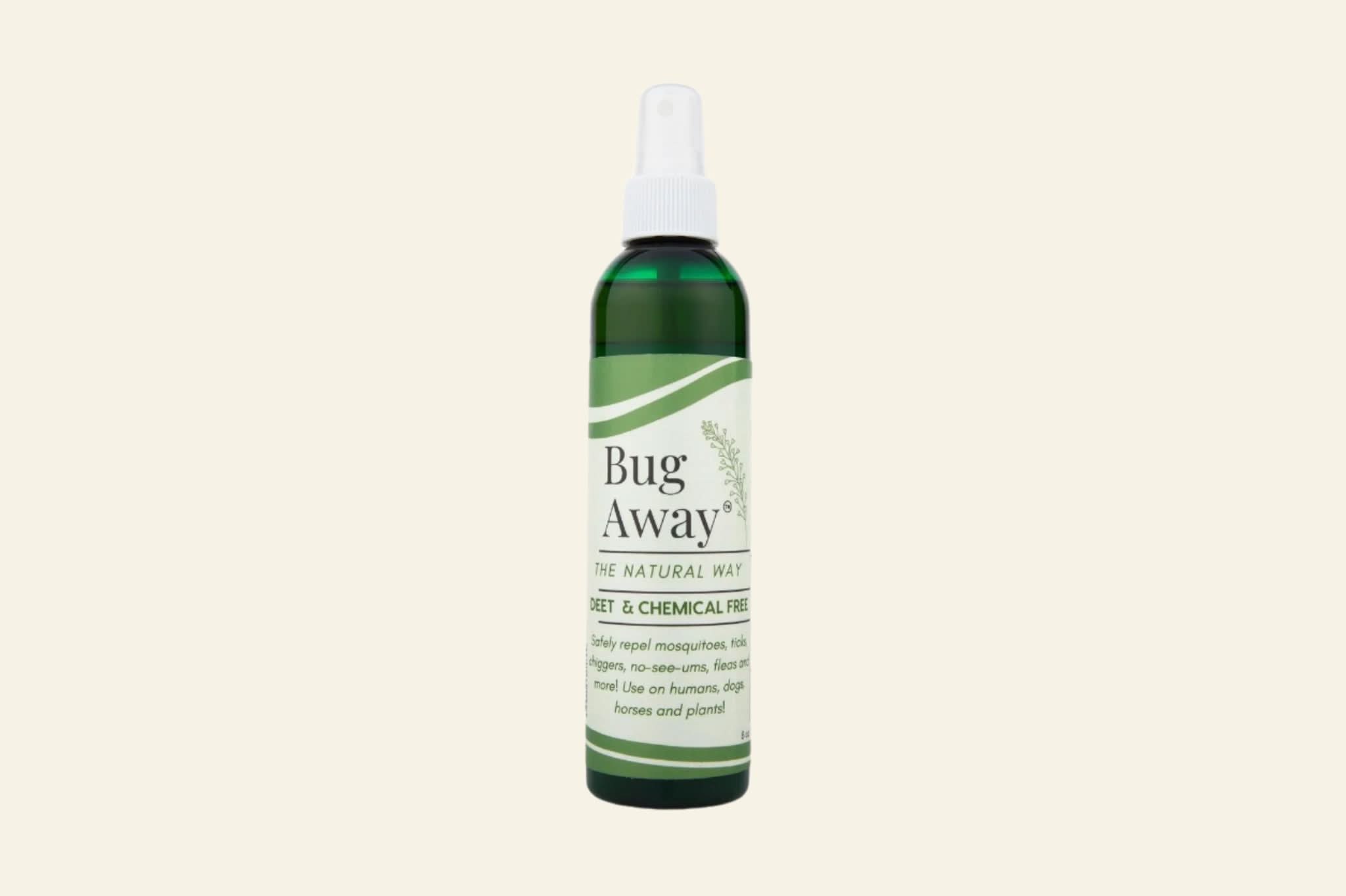 Bug Away spray bottle on a white background