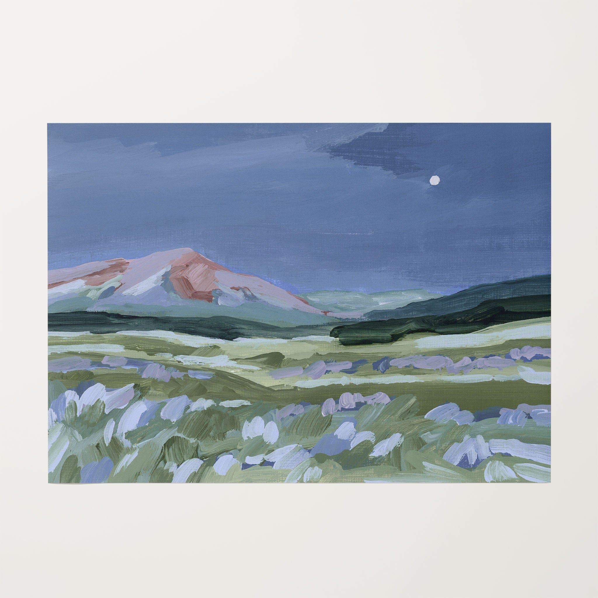 Katie Garrison Art Print Rolled Canvas / 8x10 in / No Frame "When the Moon Shines II" Art Print