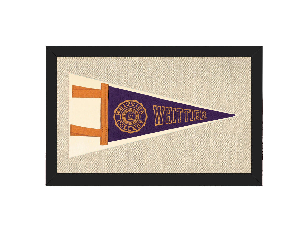 Vintage Whittier College Pennant