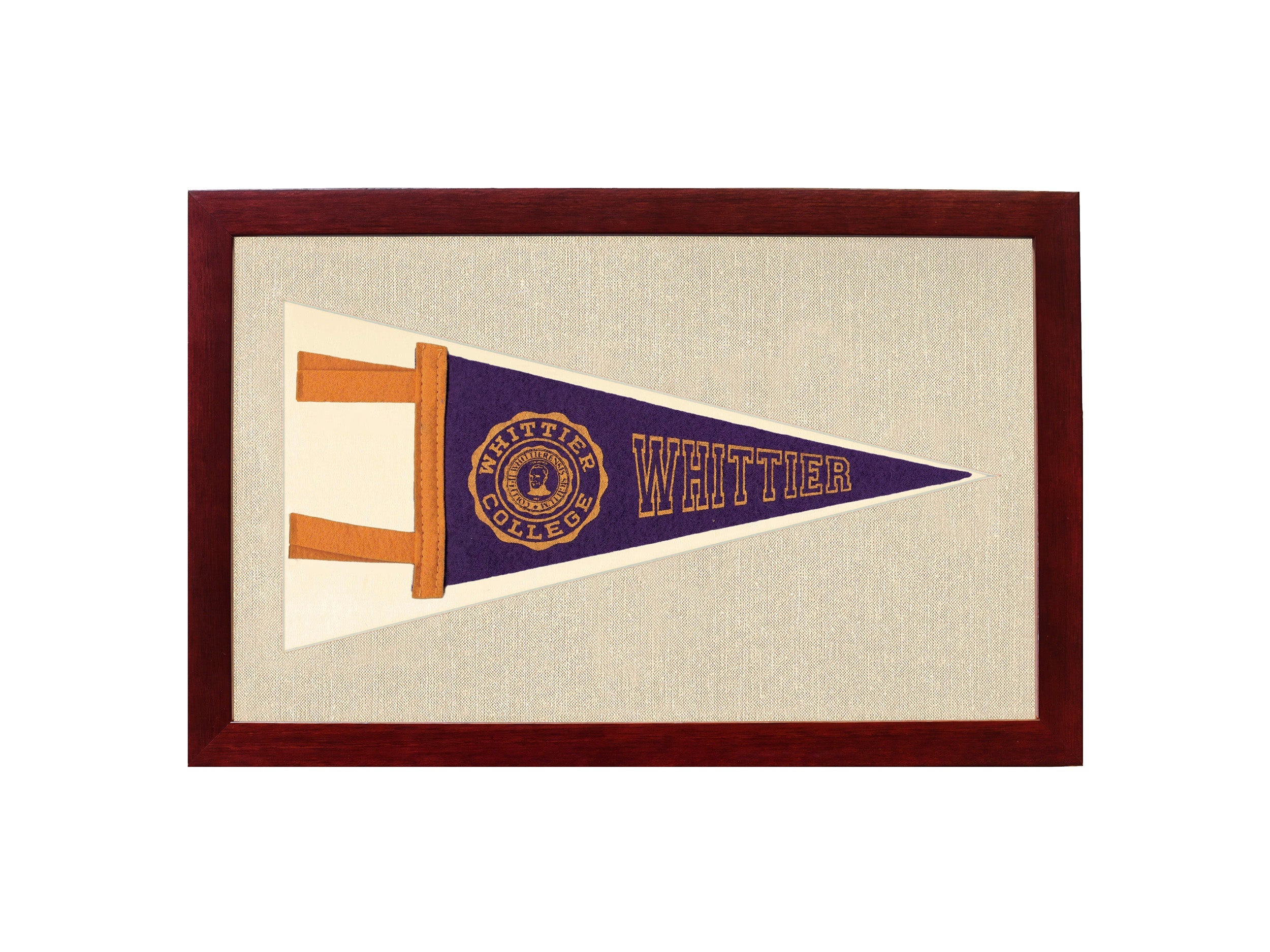 Vintage Whittier College Pennant