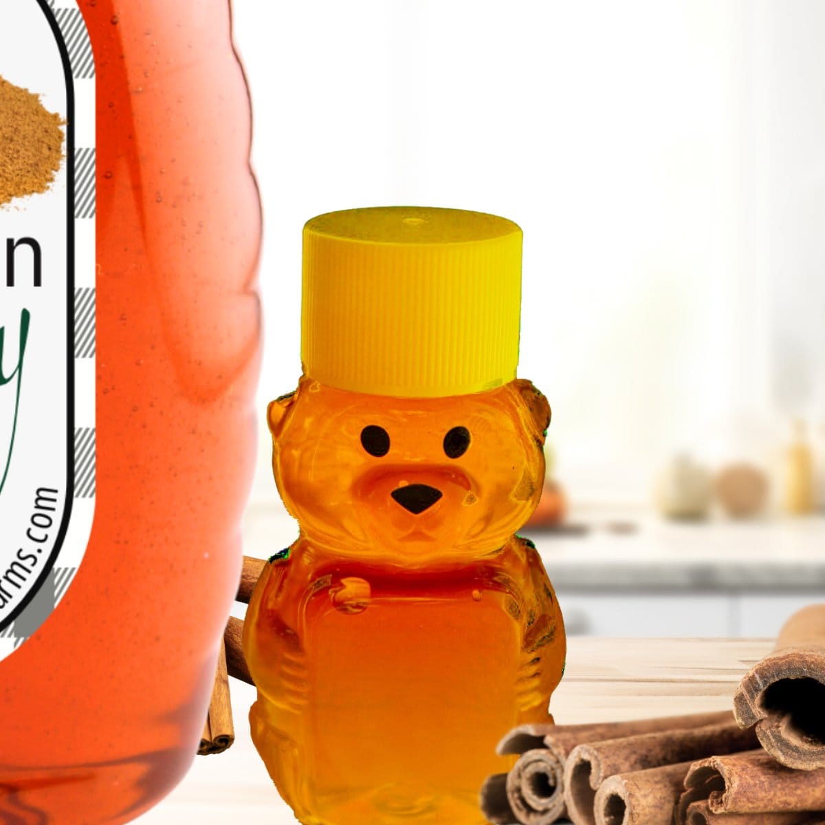 Huckle Bee Farms LLC Honey 2 Oz Sample Size - $3.75 A Fall Favorite Cinnamon Infused Honey