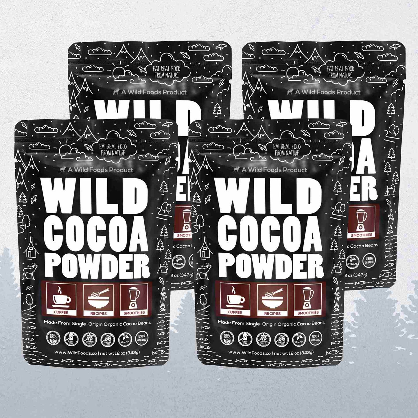 Cocoa Powder, 57 servings - Single-Origin Antioxidant - My American Goods