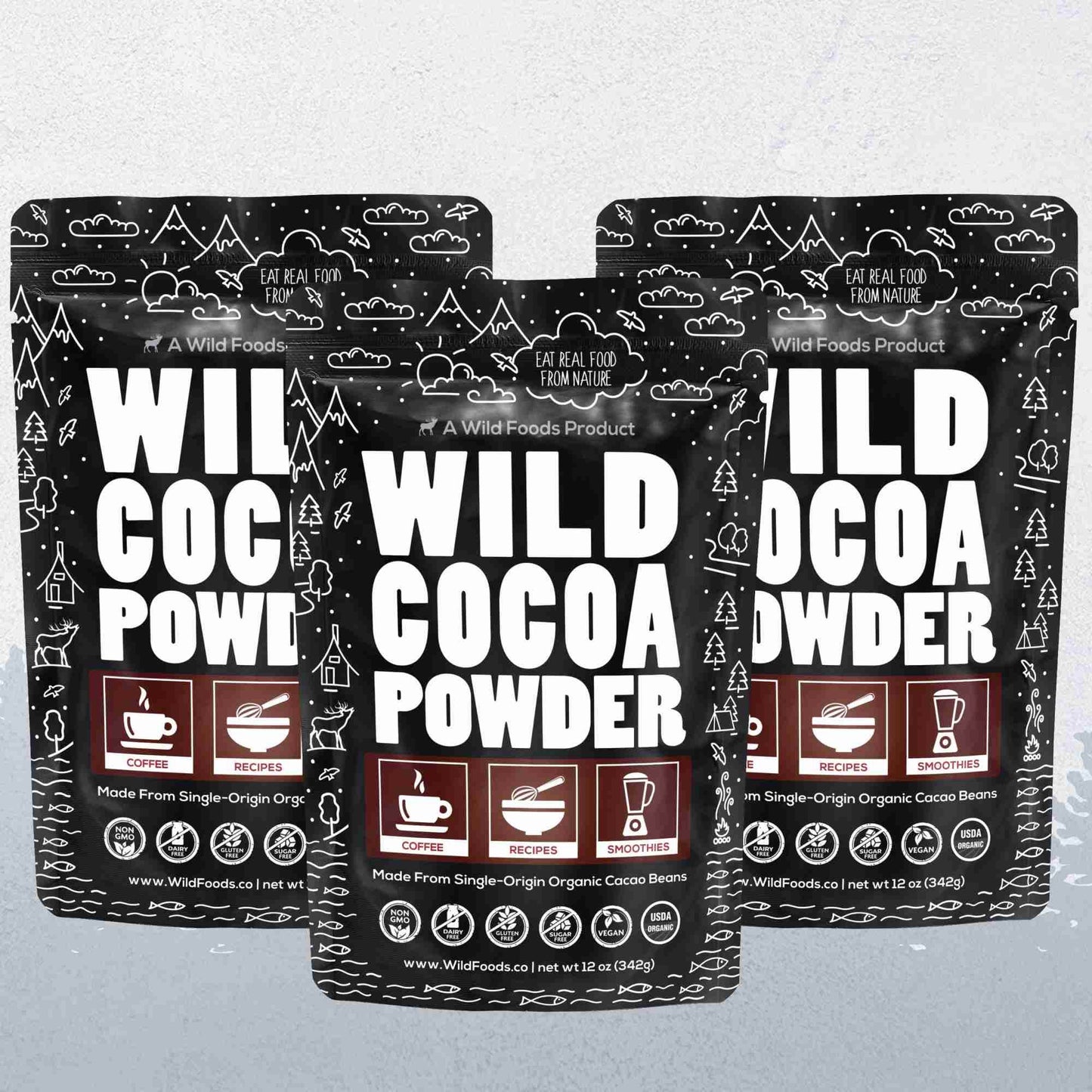Cocoa Powder, 57 servings - Single-Origin Antioxidant - My American Goods