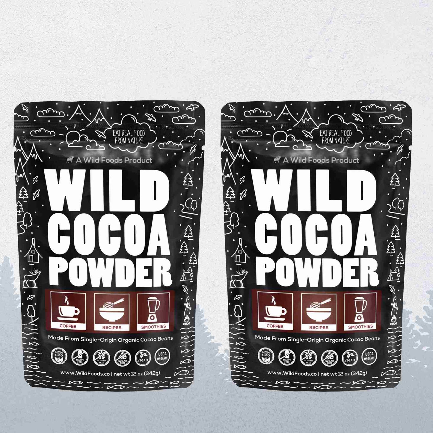 Cocoa Powder, 57 servings - Single-Origin Antioxidant - My American Goods