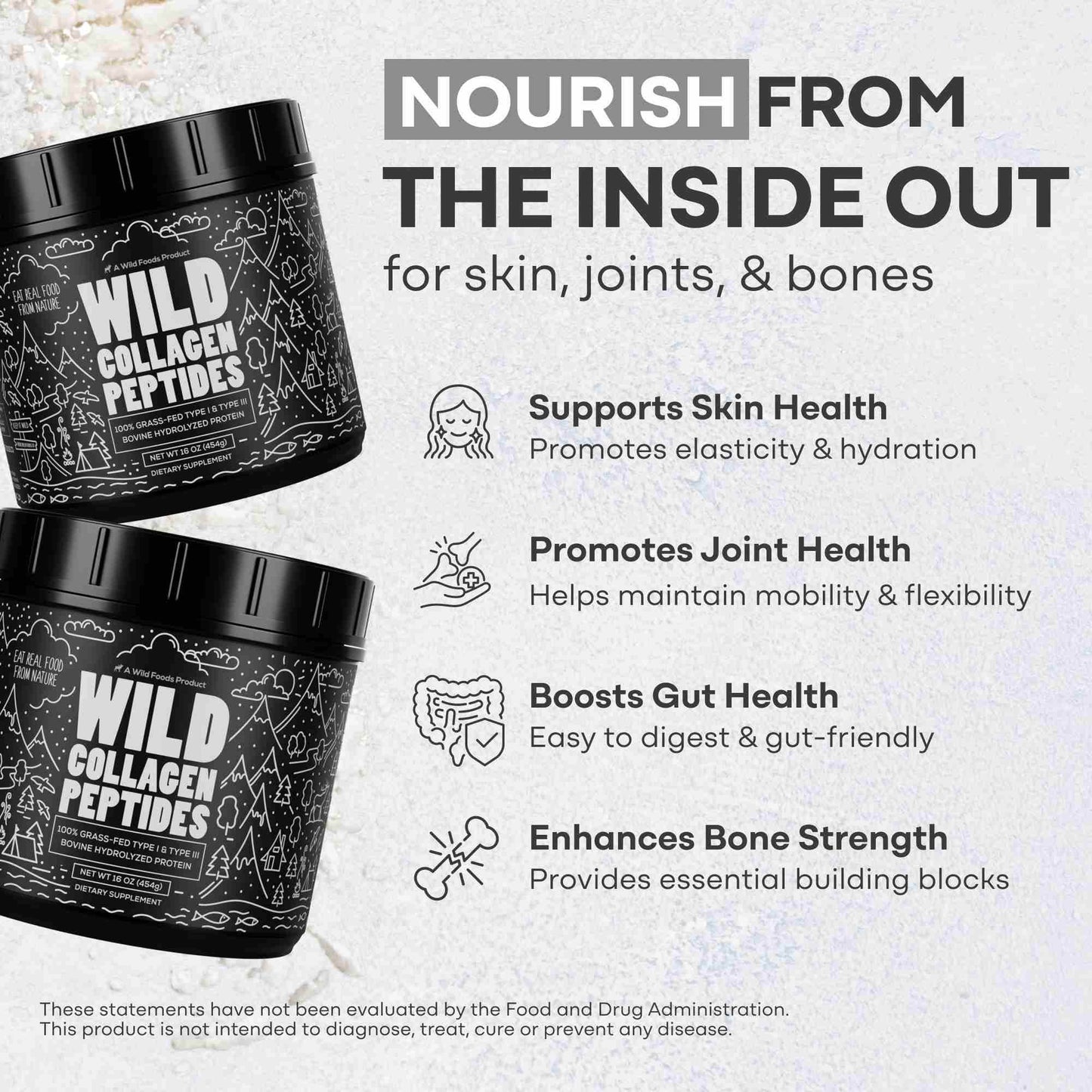 Grass-Fed Collagen Peptides, 41 servings – Skin, Hair & Joint Support Collagen - My American Goods