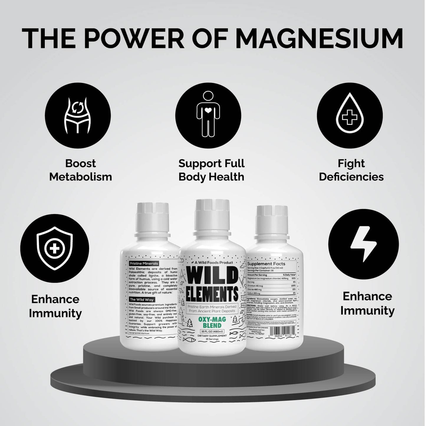 Liquidating: Oxy-Mag: Magnesium Minerals Blend, 16 servings - Derived from Ancient Plants - My American Goods
