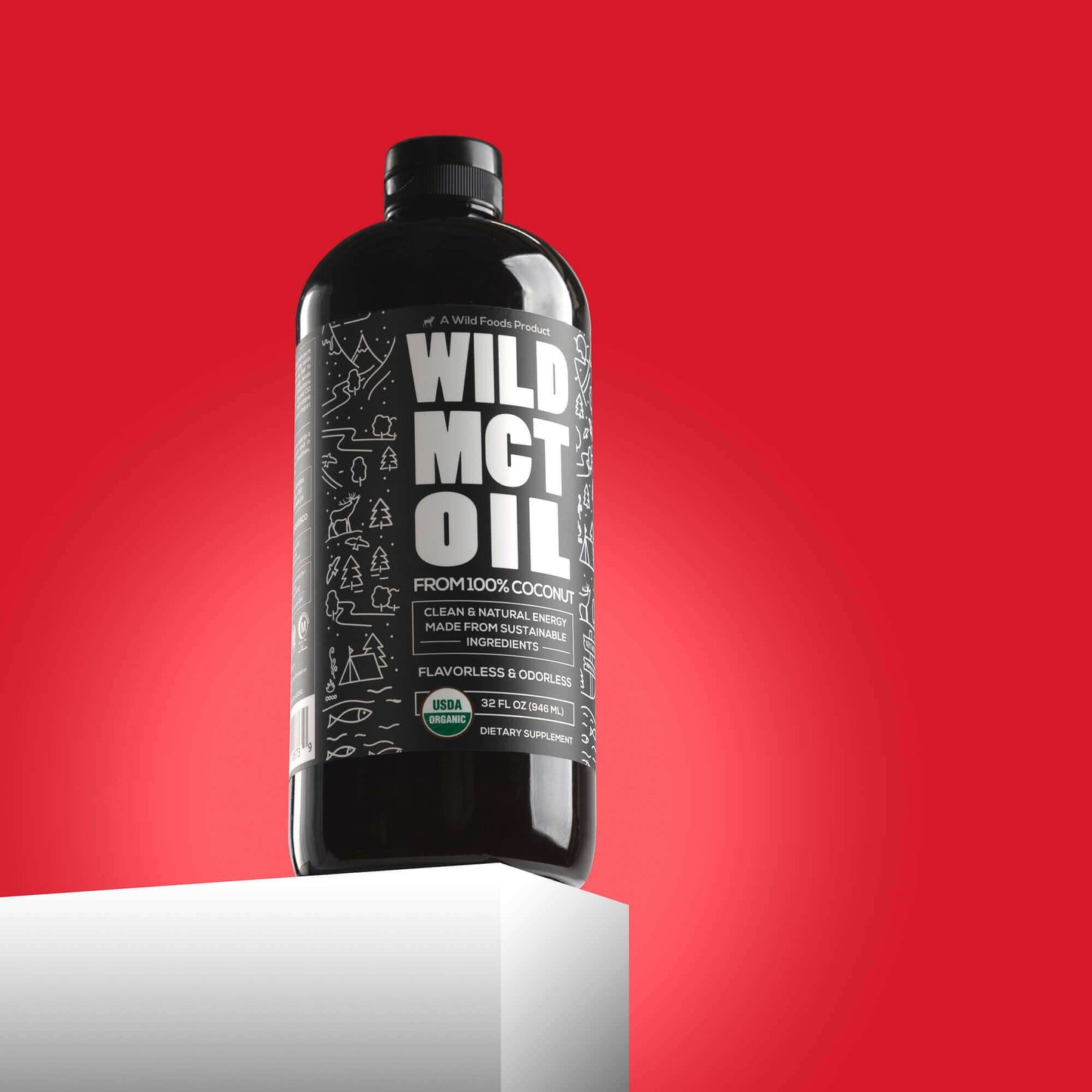 Organic Wild MCT Oil, 63 servings - From 100% Coconuts - My American Goods
