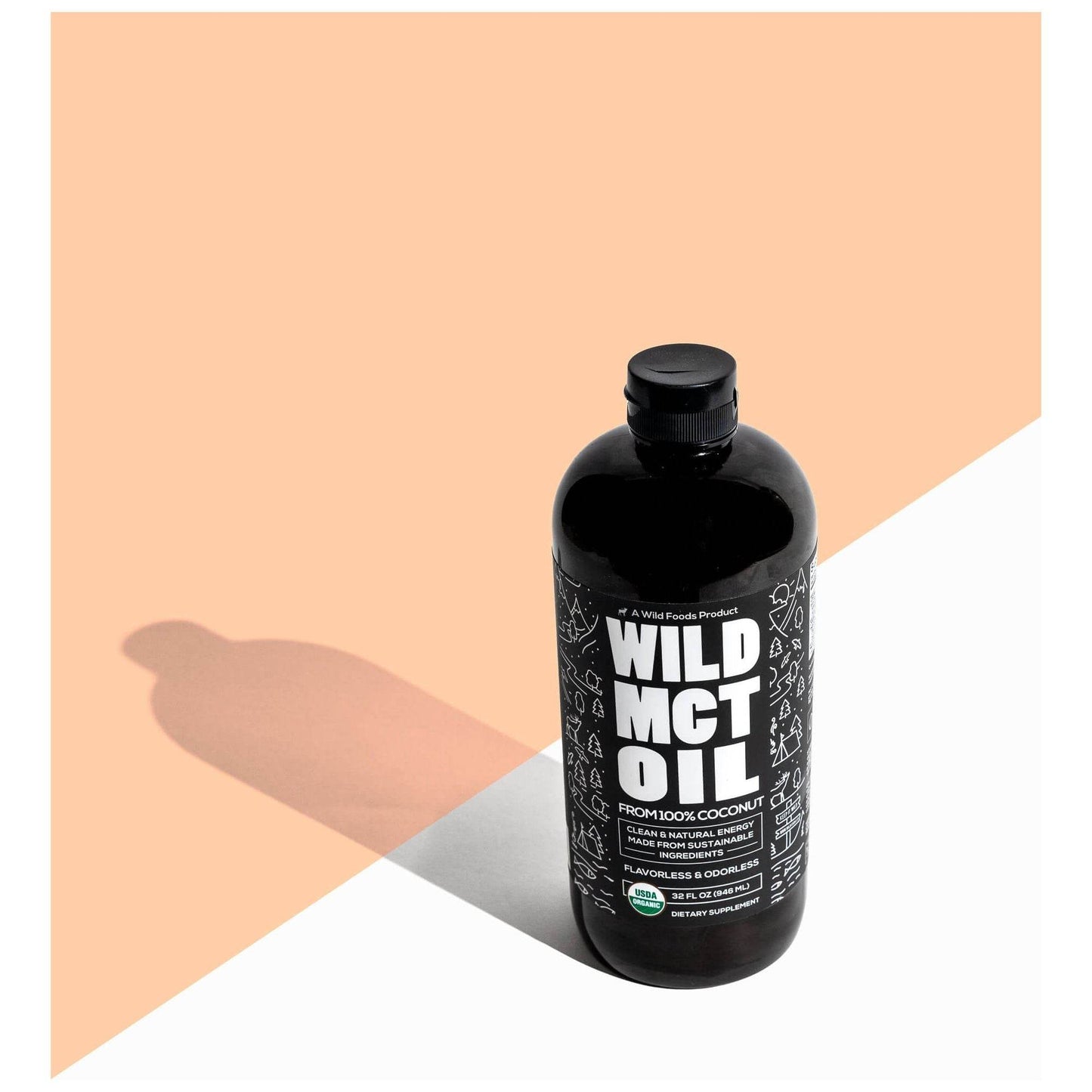 Organic Wild MCT Oil, 63 servings - From 100% Coconuts - My American Goods