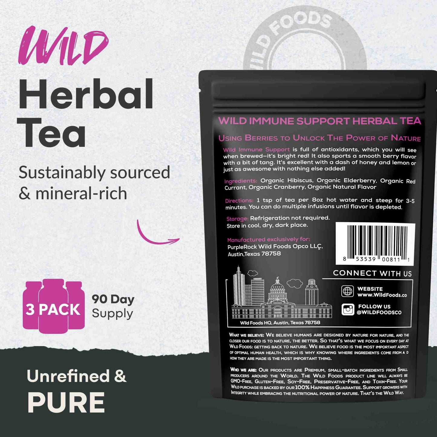 Immune Support - Superberry Antioxidant Blend, 4oz - My American Goods