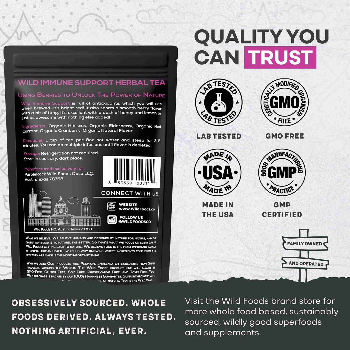 Immune Support - Superberry Antioxidant Blend, 4oz - My American Goods