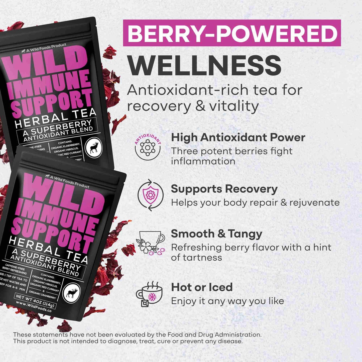 Immune Support - Superberry Antioxidant Blend, 4oz - My American Goods