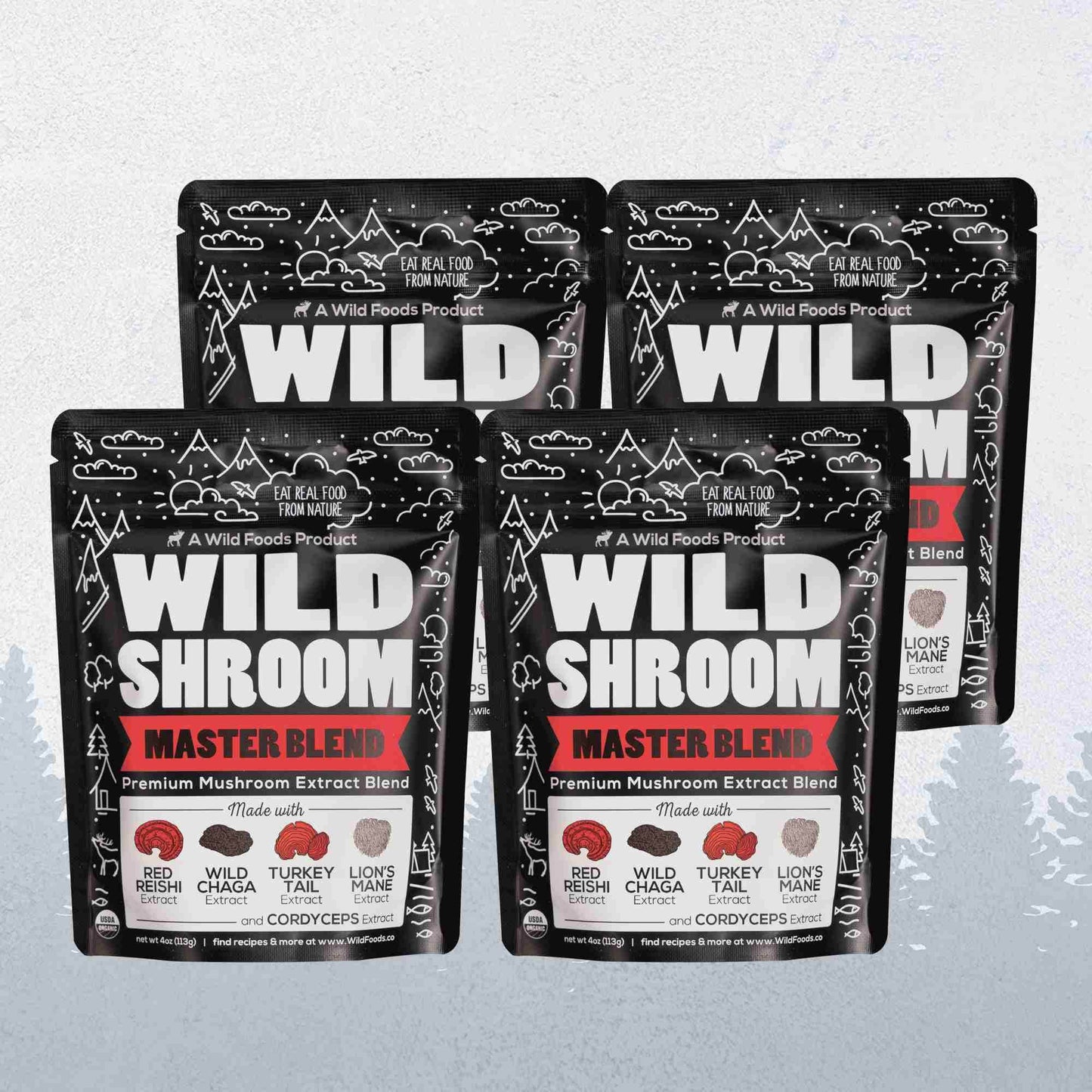 Master Mushrooms Blend, 110 servings – Immune Boosting Adaptogenic Mushrooms - My American Goods