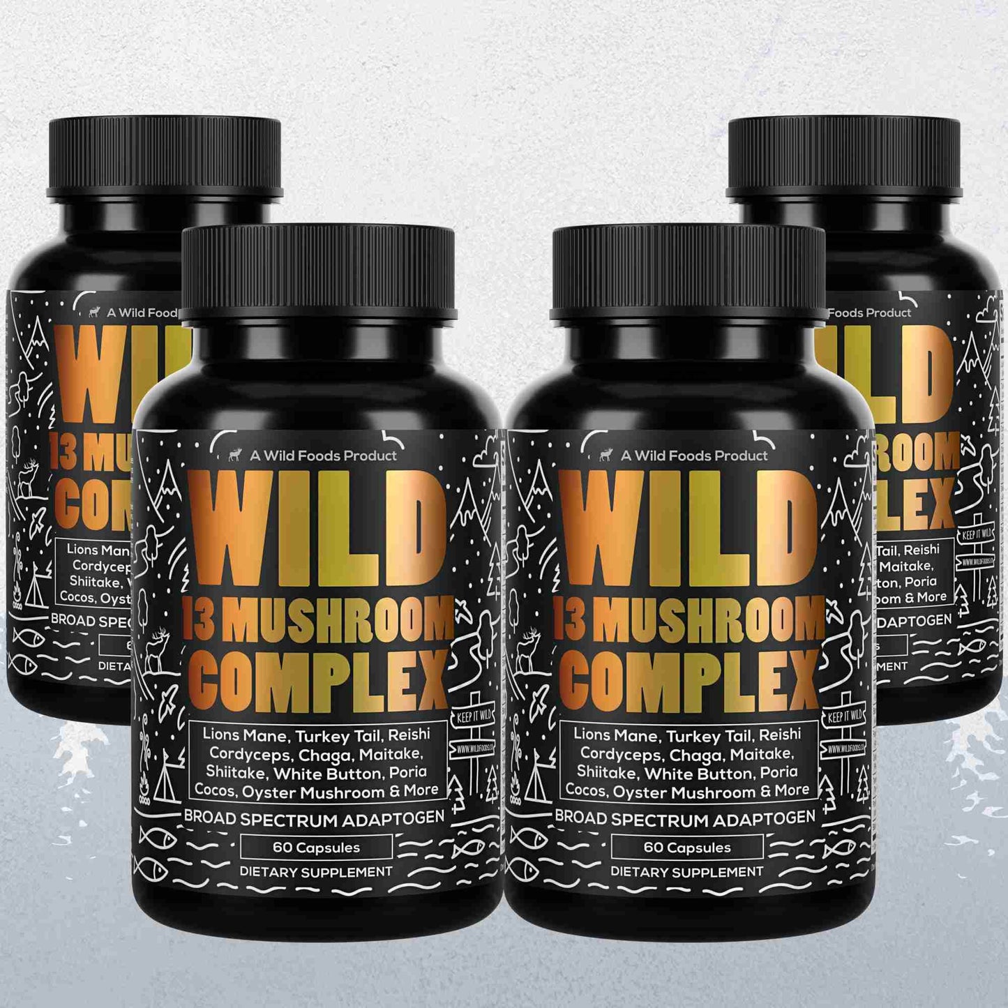 13 Mushroom Complex, 30 servings - Immunity and Longevity Support - My American Goods