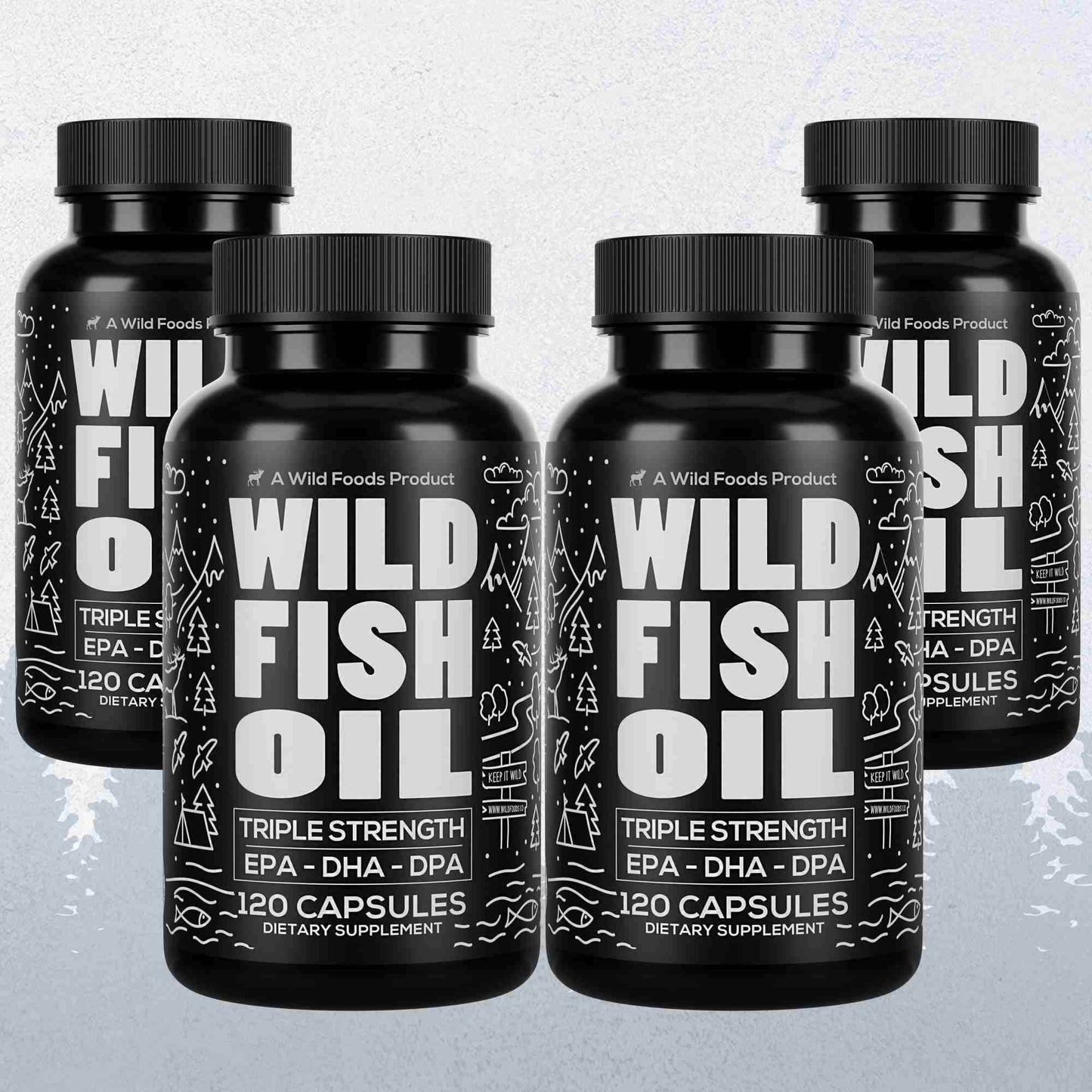 Fish Oil Capsules, 60 servings – Omega-3 for Heart Health & Cognitive Function - My American Goods