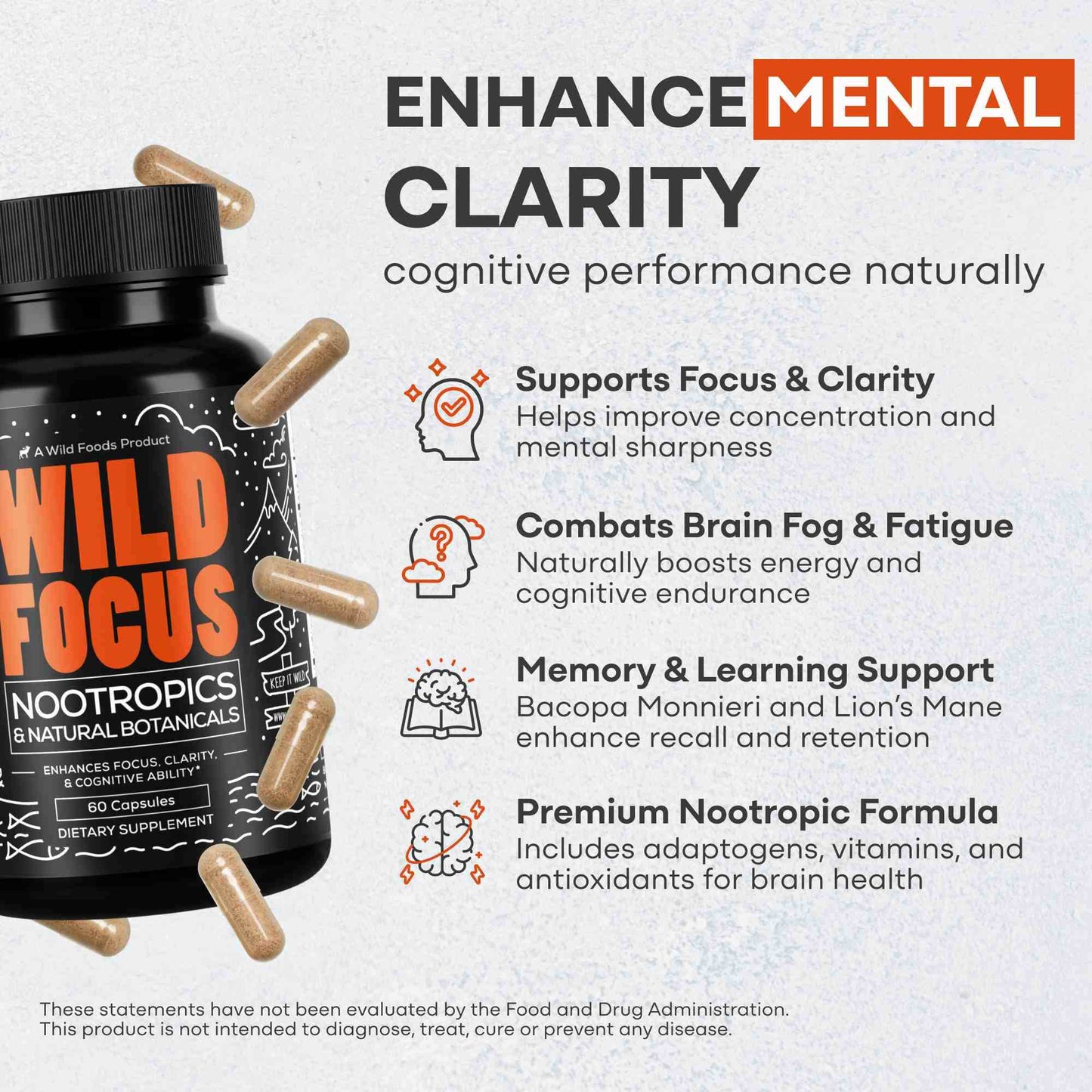 Focus Nootropic Blend | 30 Servings - My American Goods