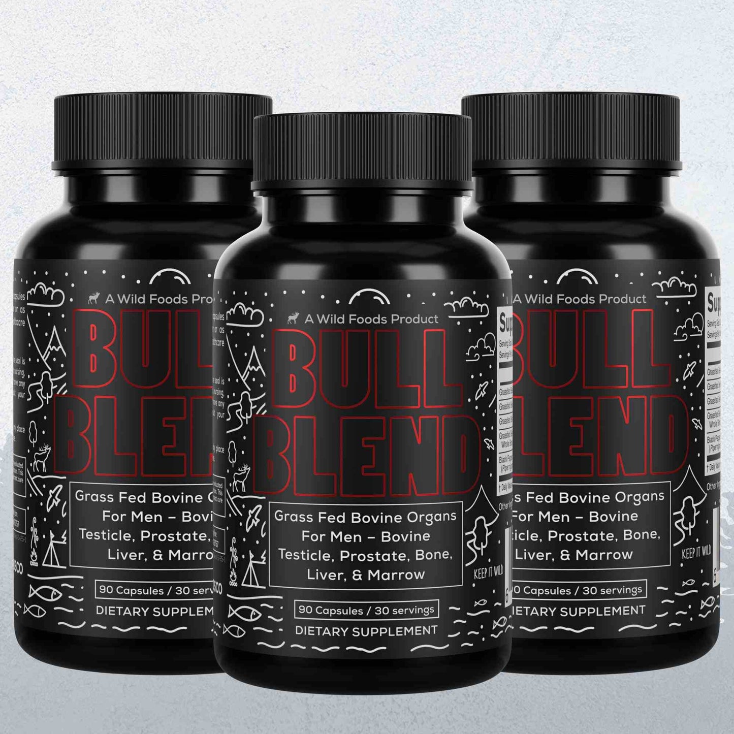 Bull Blend, 30 servings – Natural Male Hormone & Energy Support - My American Goods