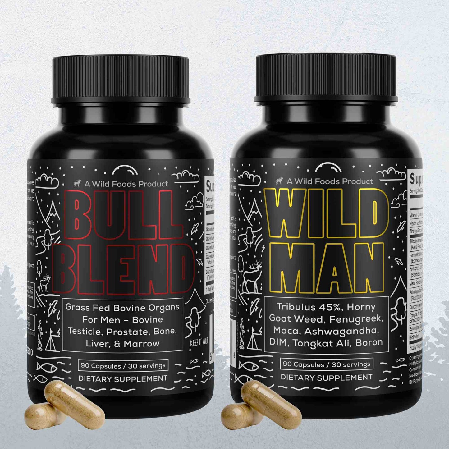 Bull Blend, 30 servings – Natural Male Hormone & Energy Support - My American Goods