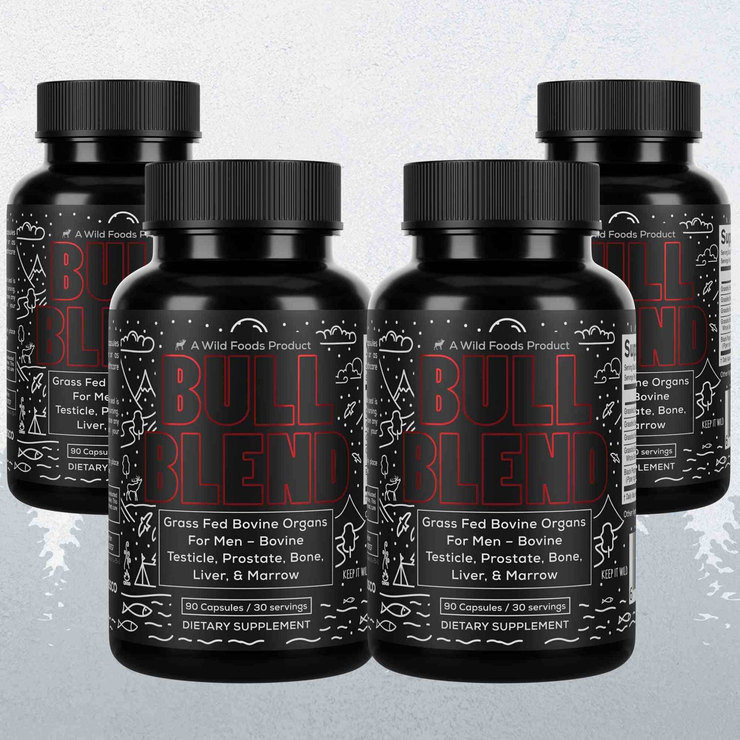 Bull Blend, 30 servings – Natural Male Hormone & Energy Support - My American Goods