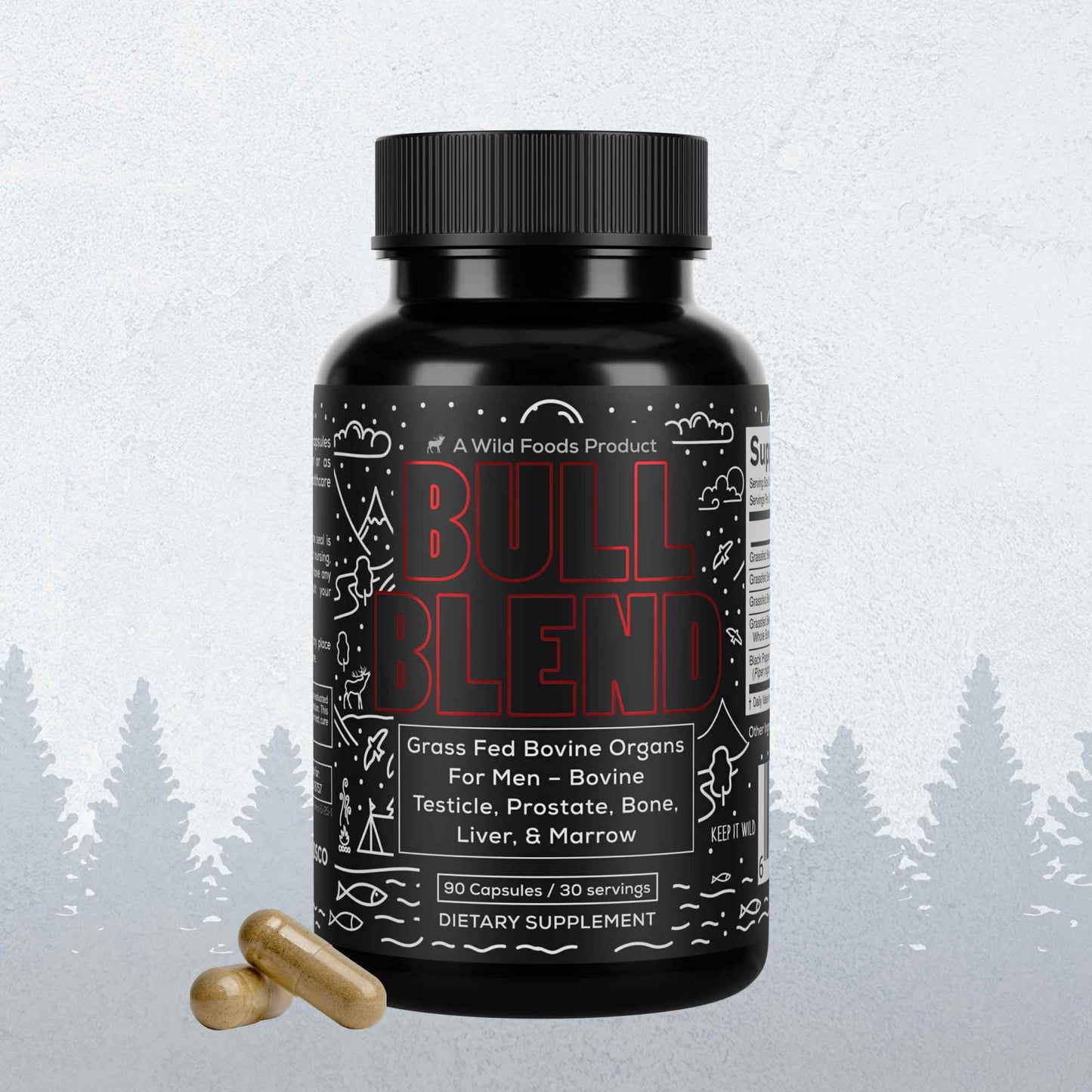 Bull Blend, 30 servings – Natural Male Hormone & Energy Support - My American Goods