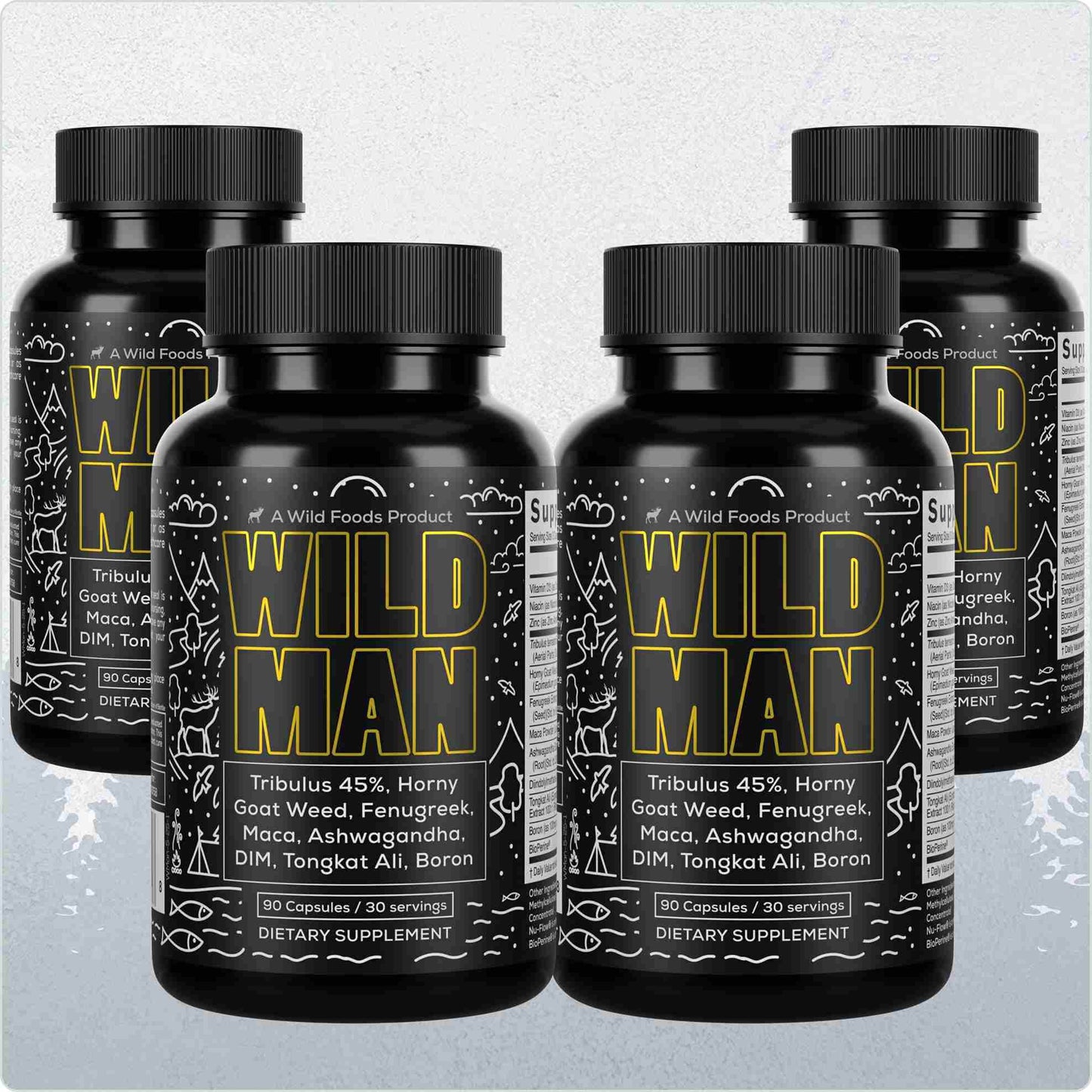 Wild Man Herbal Stack – Male Hormone Balance & Performance - My American Goods