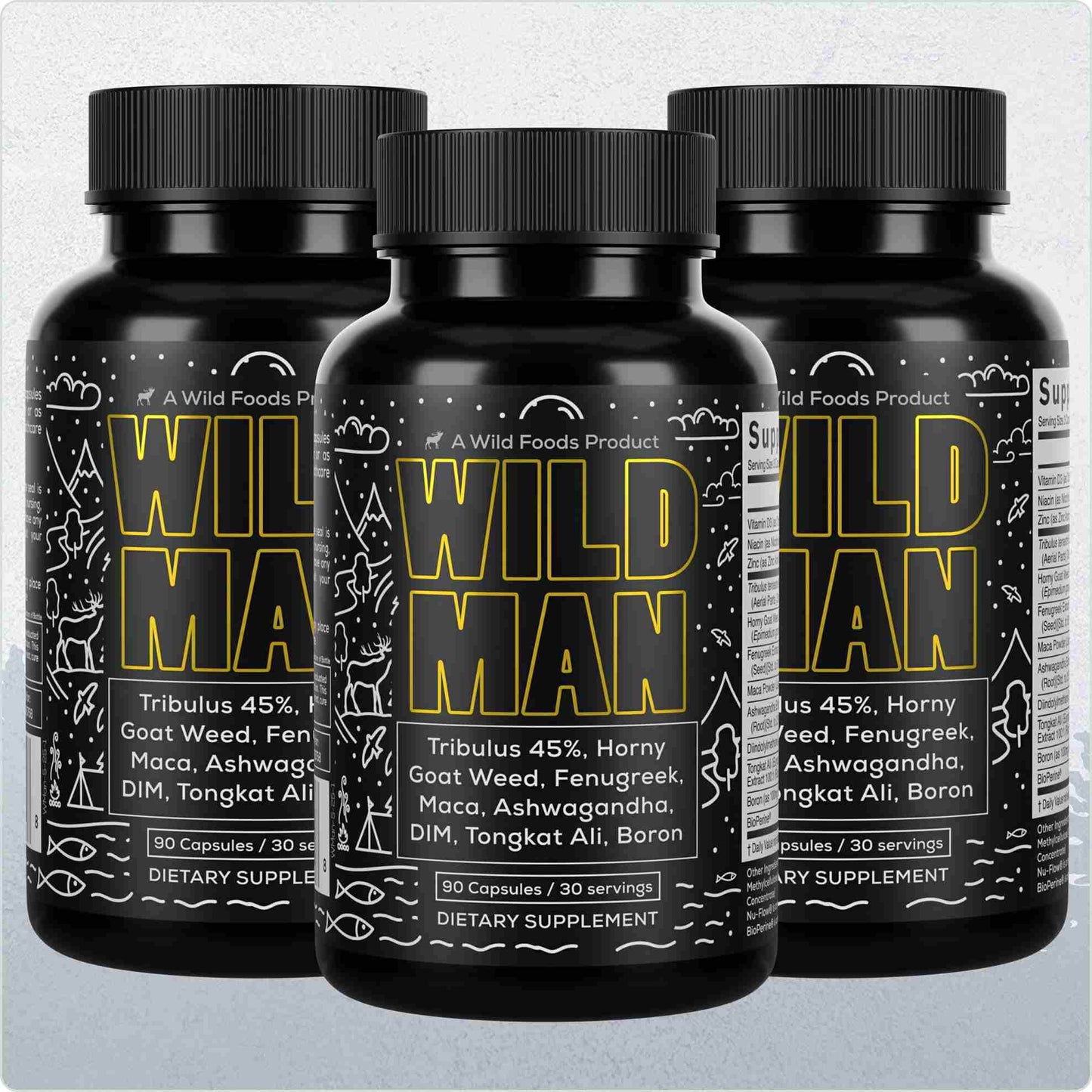 Wild Man Herbal Stack – Male Hormone Balance & Performance - My American Goods