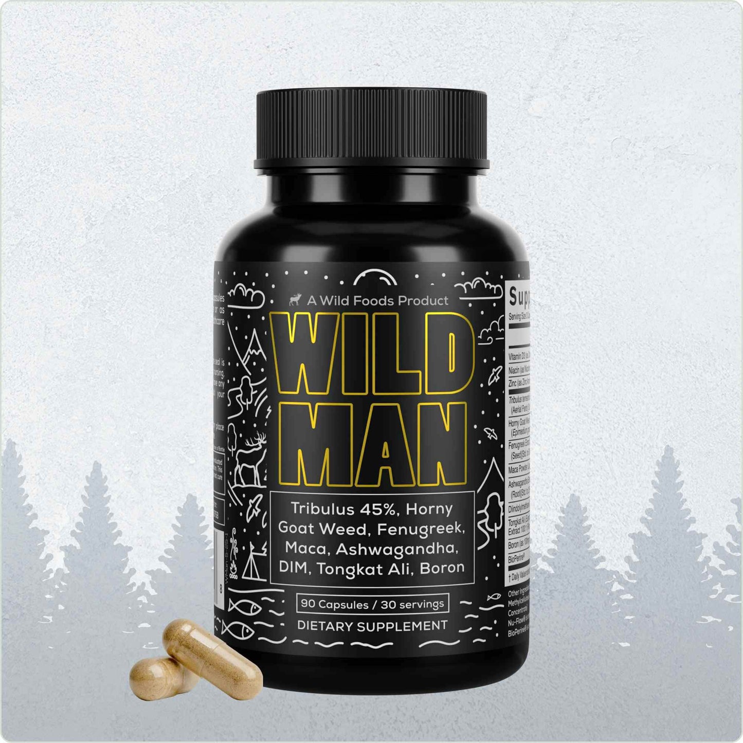 Wild Man Herbal Stack – Male Hormone Balance & Performance - My American Goods