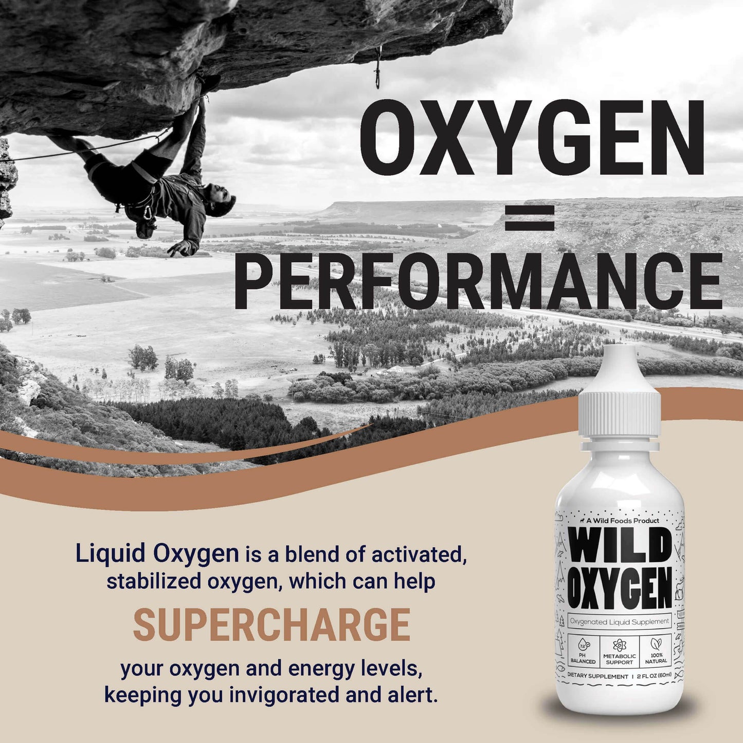 Liquidating: Wild Oxygen - Bioavailable Oxygen, Sea Salt, Energy and Performance Support, 2 Oz - My American Goods