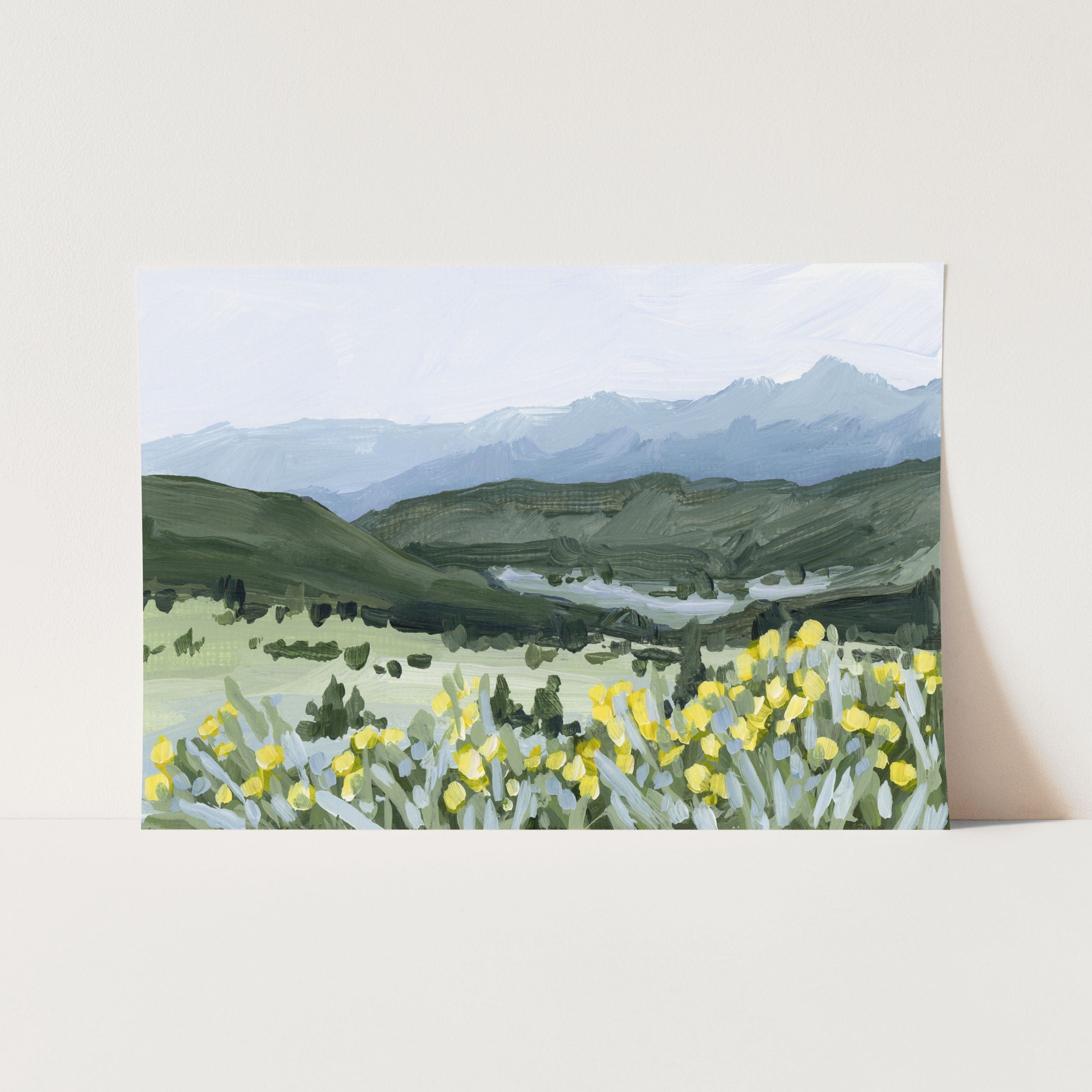 Katie Garrison Art Print Paper Print / 5x7 in / No Frame "Wildflower Hike" Art Print