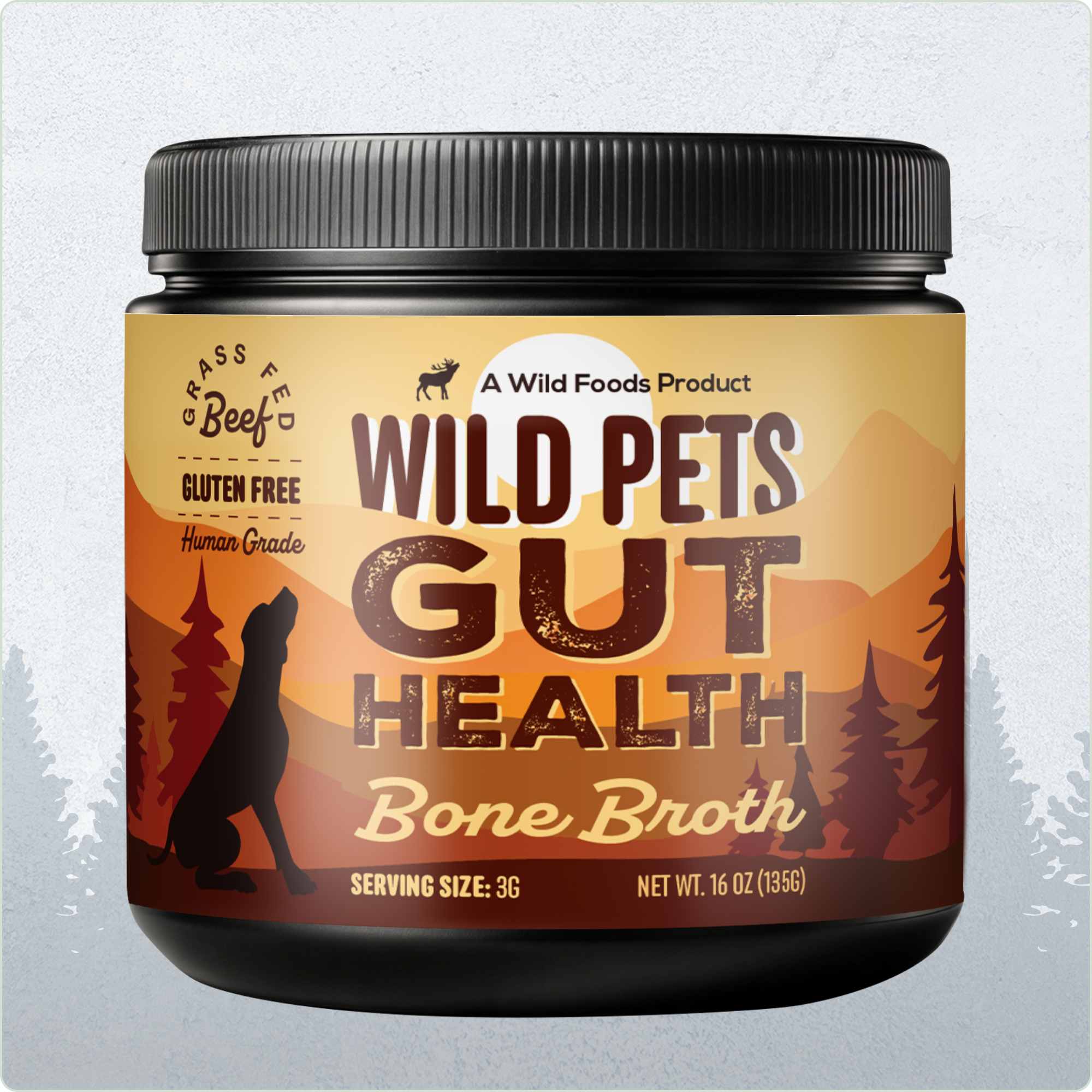 For Dogs | Bone Broth Powder - Canine Gut & Immune Support - My American Goods