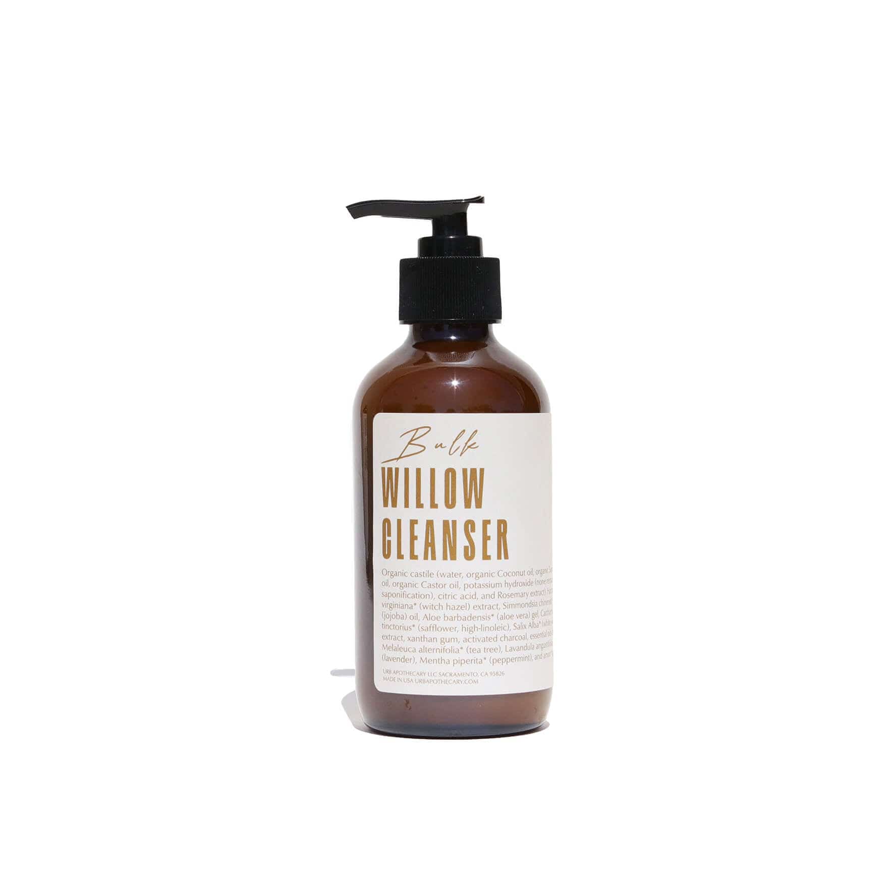 URB APOTHECARY FACE WASH Willow Cleanser