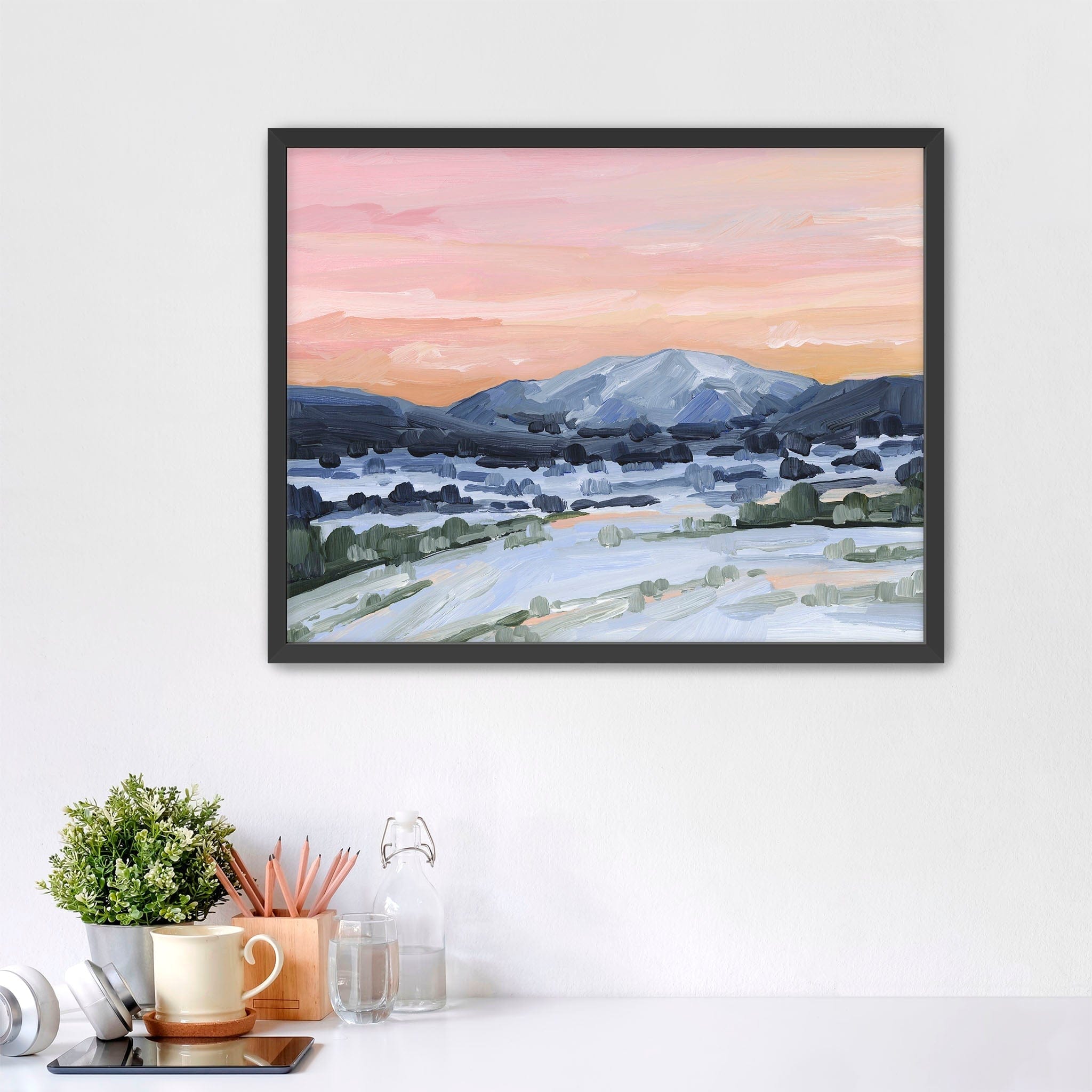 Katie Garrison Art Print Paper Print / 5x7 in / Black Frame "Winter Sky" Art Print