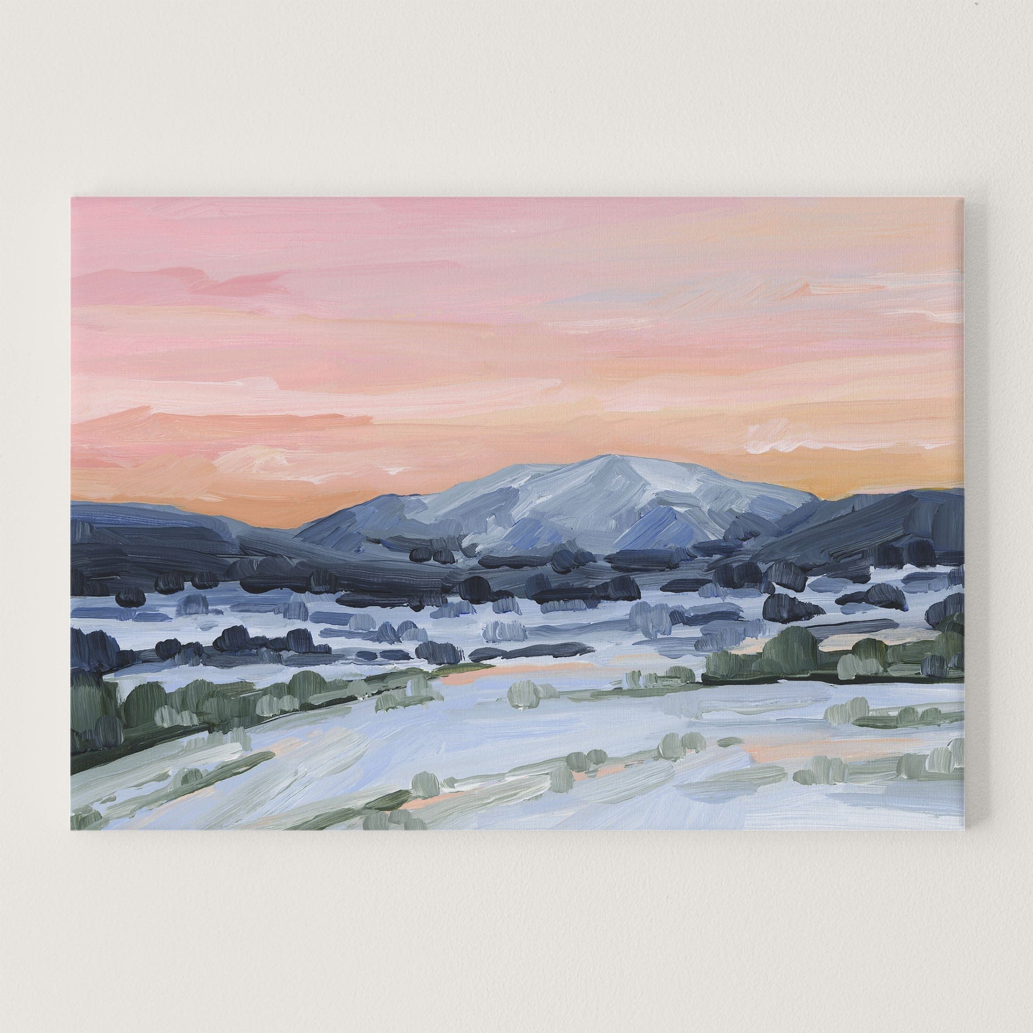 Katie Garrison Art Print Stretched Canvas / 8x10 in / No Frame "Winter Sky" Art Print