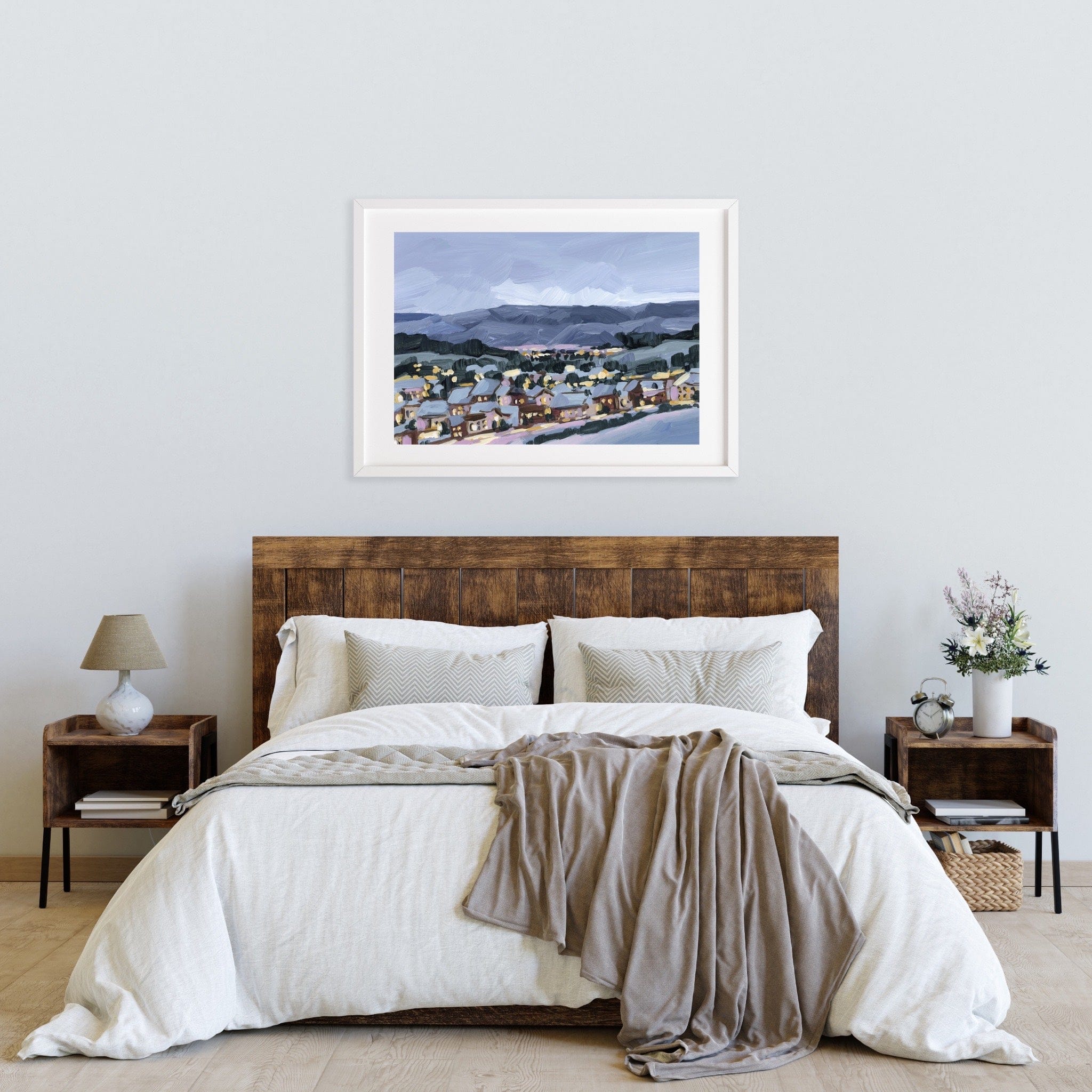 Katie Garrison Art Print "Winter Village" Art Print