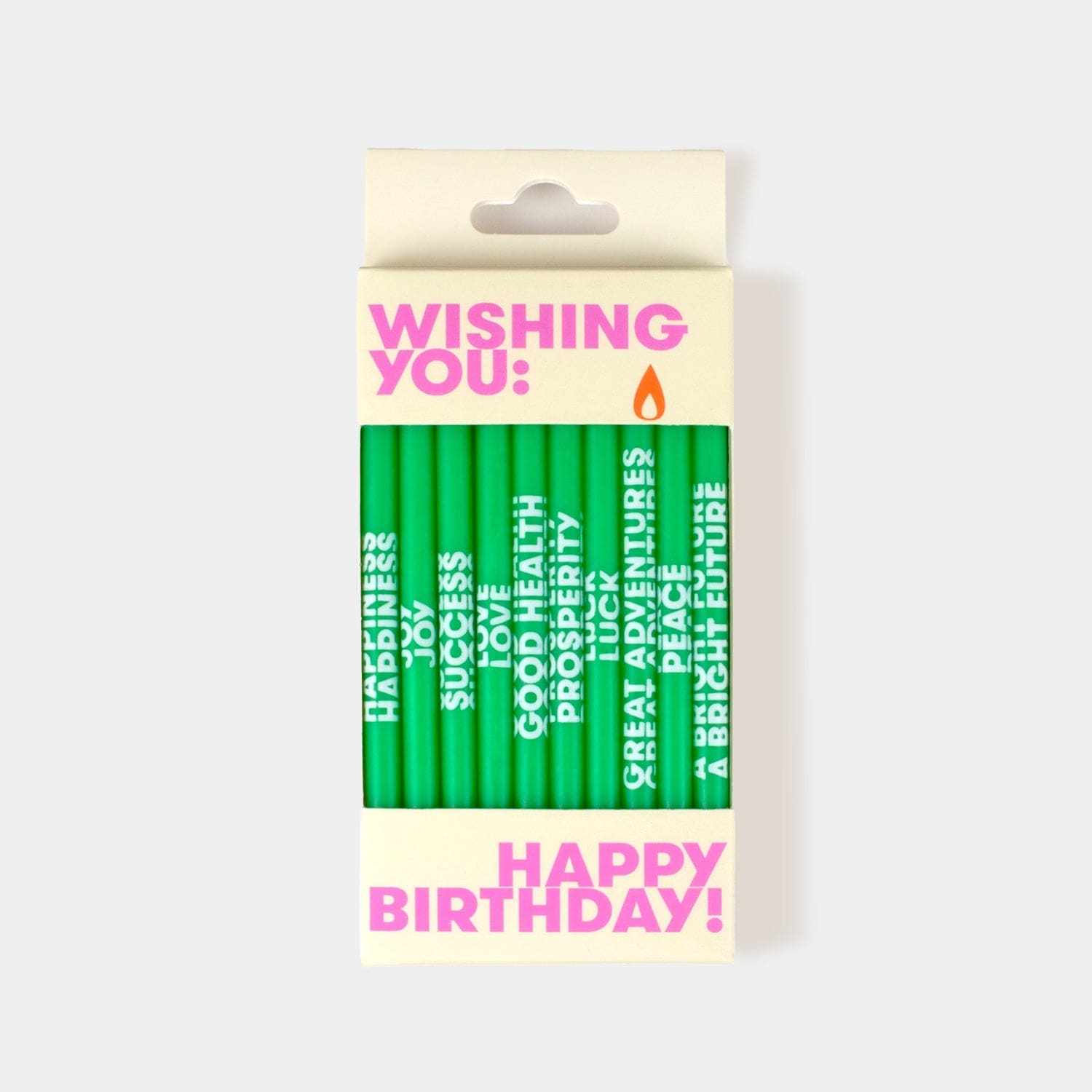 Wishing You: Birthday Candles - Green - My American Goods